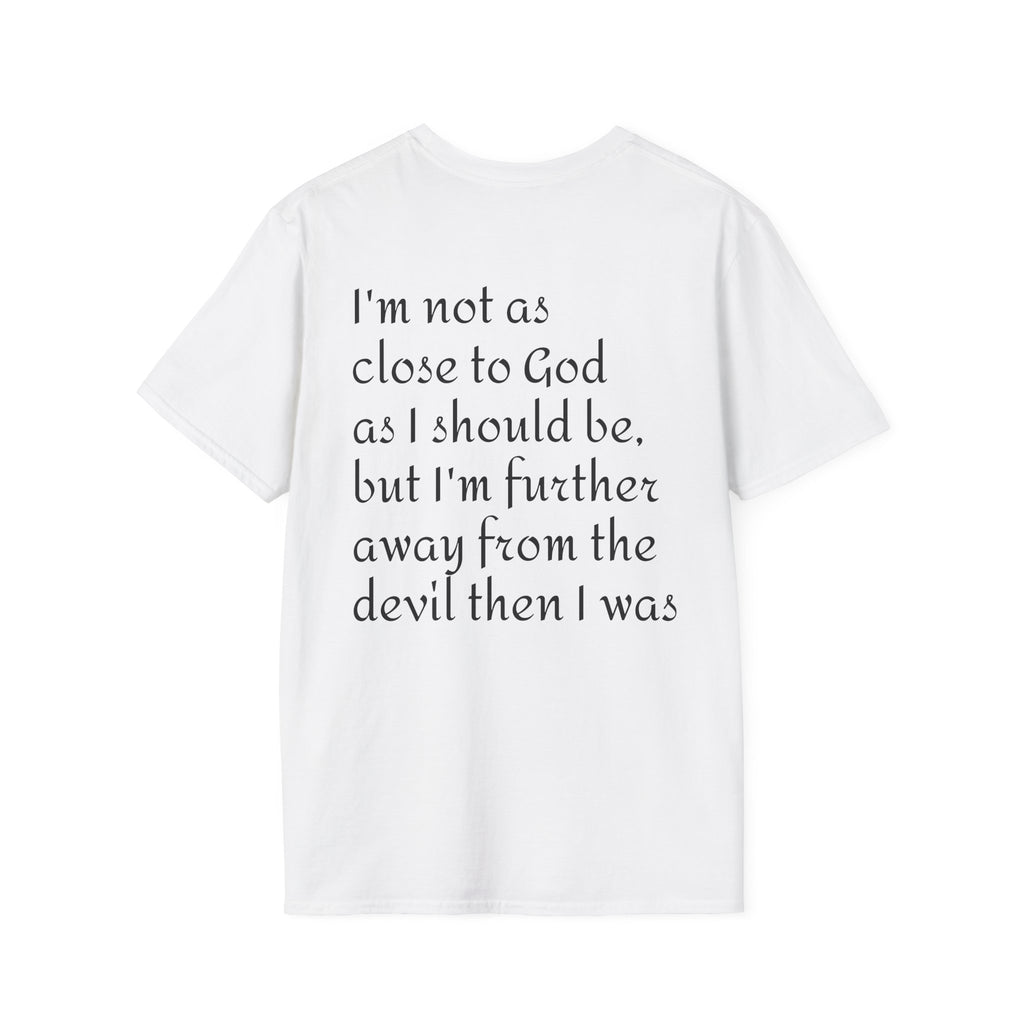 Gold Celtic Cross Pocket T‑Shirt — Small Chest Cross Christian Tee