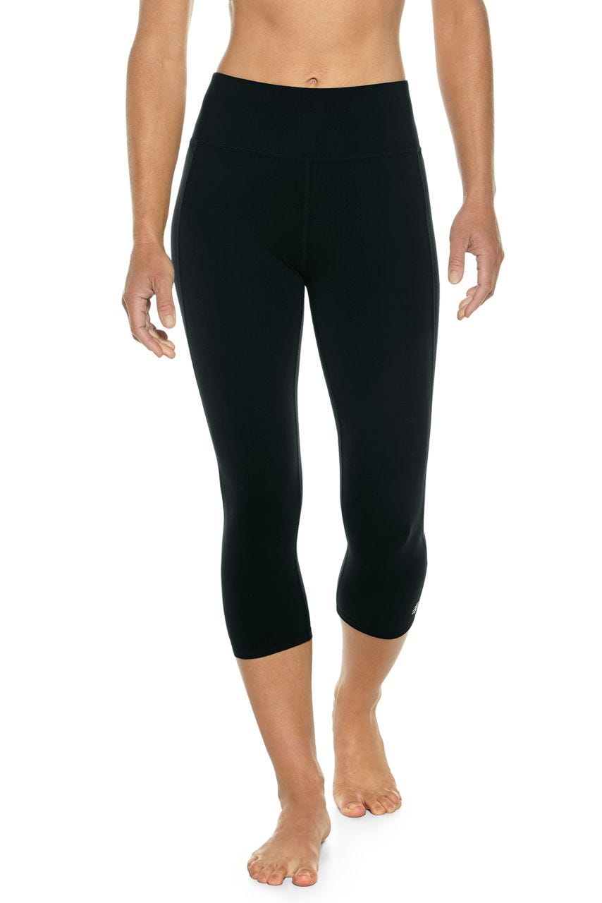 Asana | Women's High-Rise Yoga Capris | Black