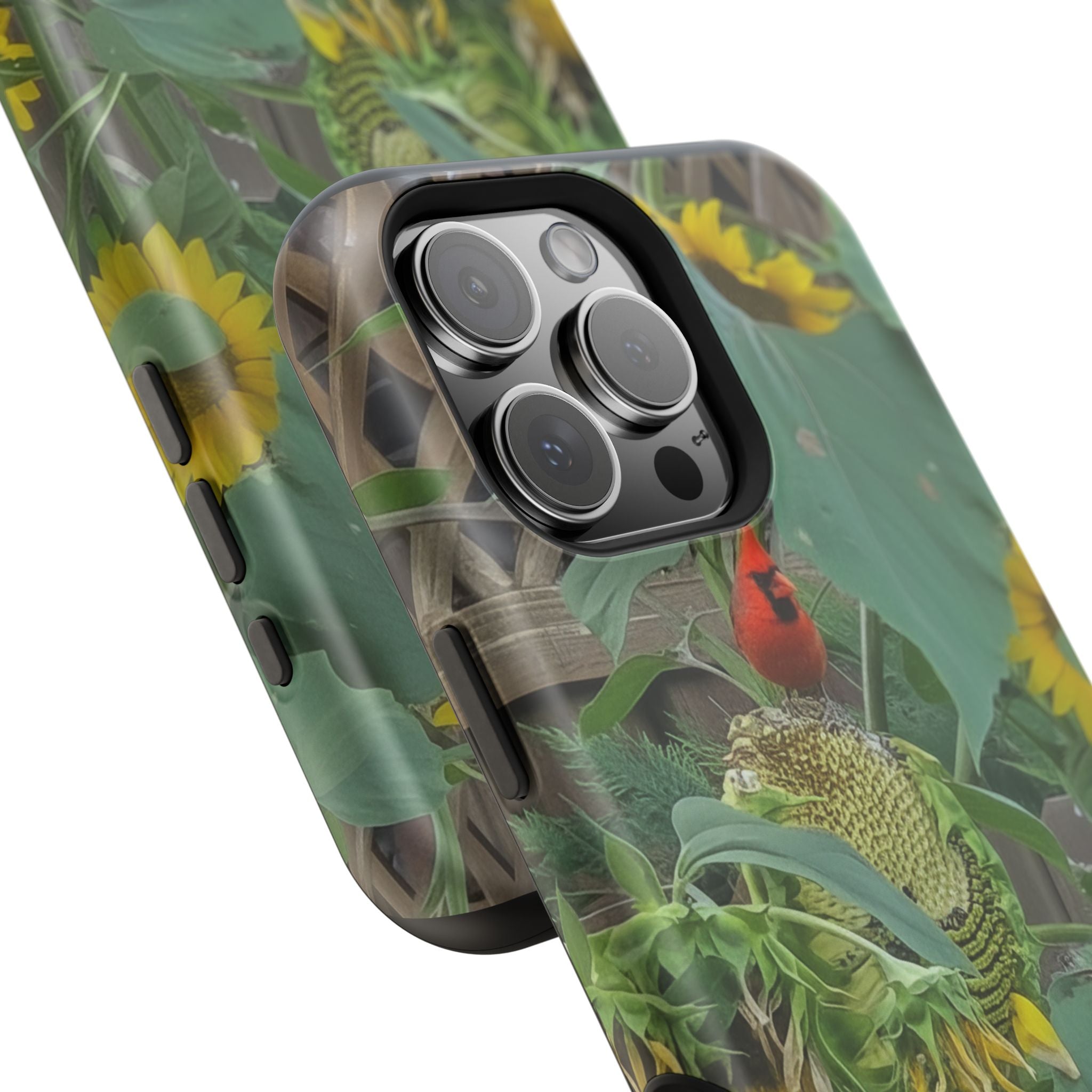 Sunflower Garden Magnetic Impact Phone Case — Protective Floral iPhone Cover