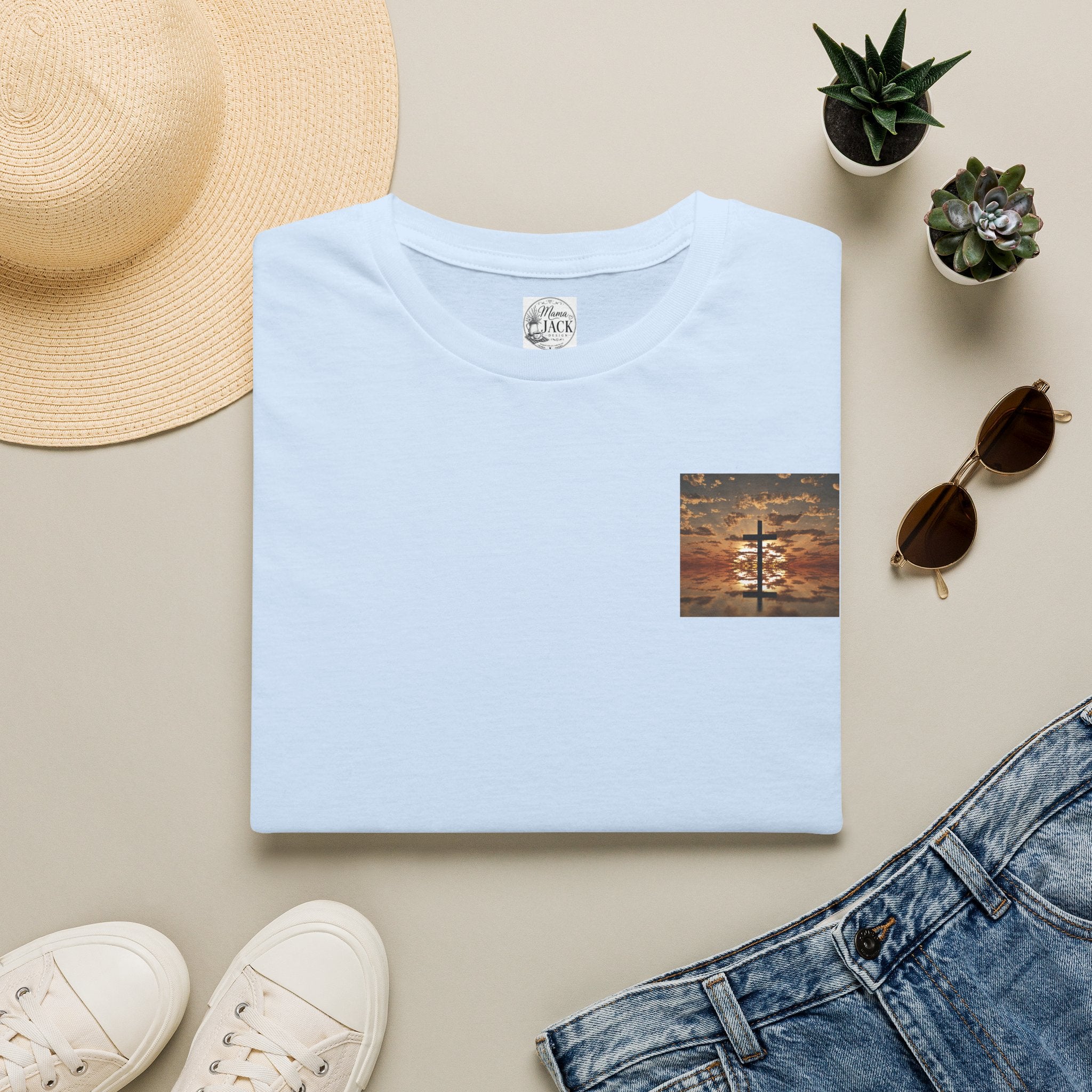 Not as Close to God Funny Faith Pocket T-Shirt