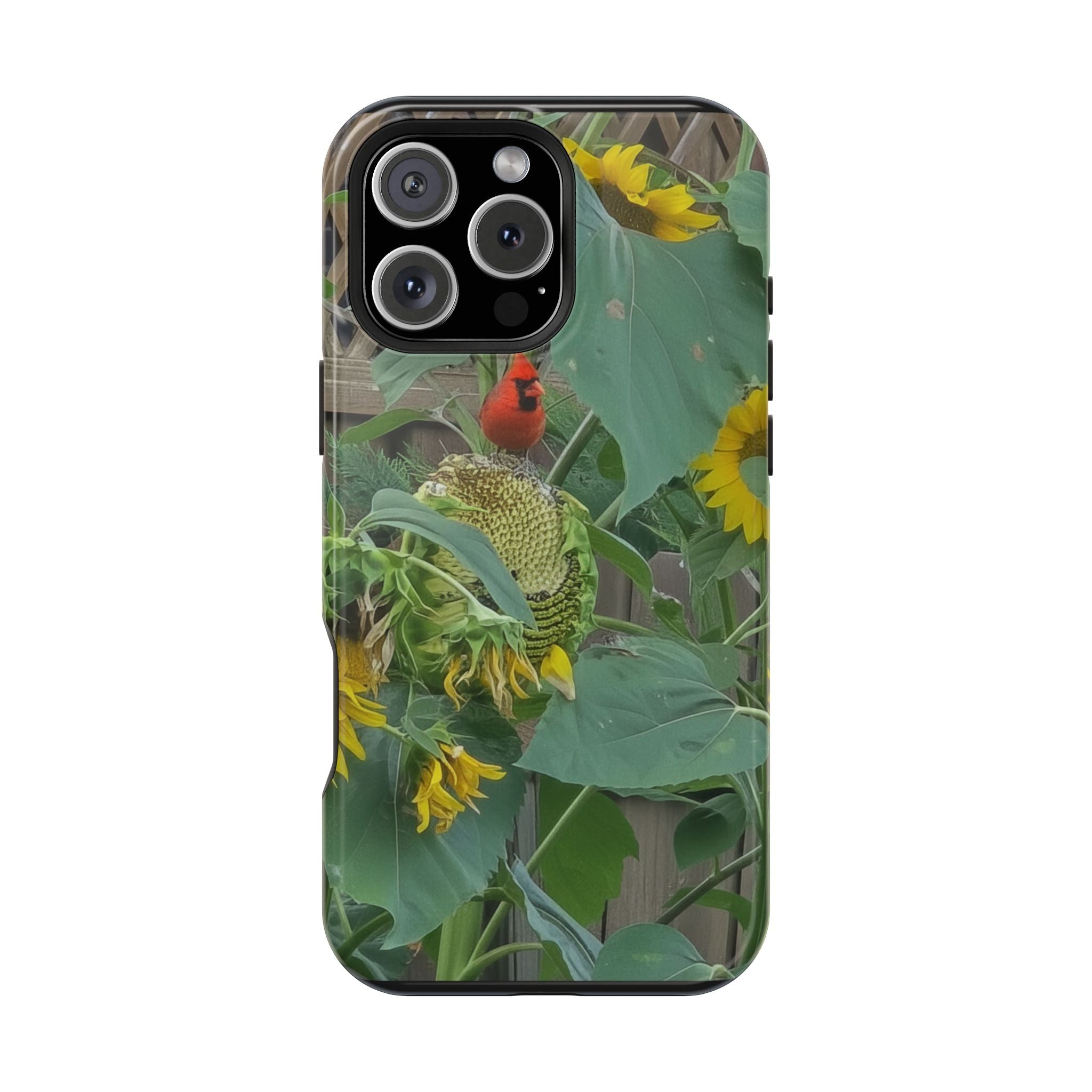 Sunflower Garden Magnetic Impact Phone Case — Protective Floral iPhone Cover