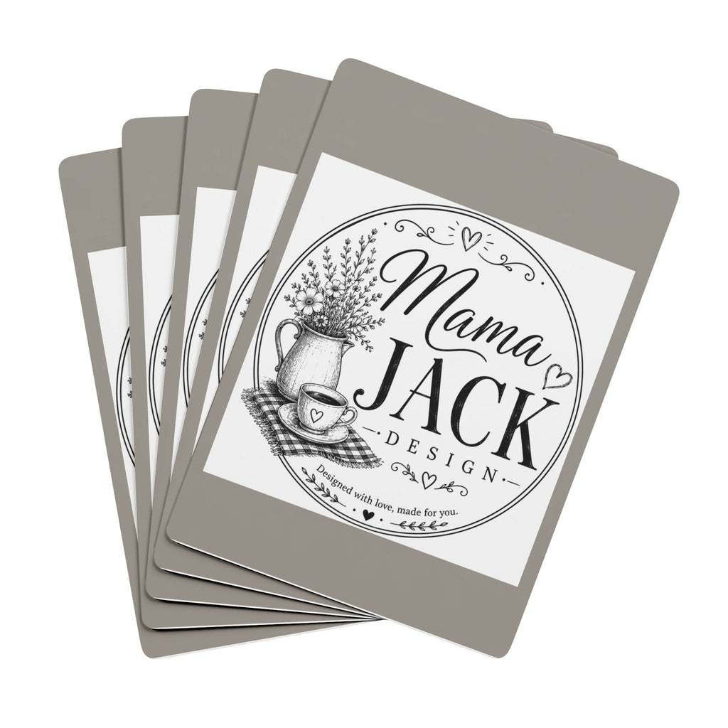 Poker Playing Cards — Vintage Black Spade Casino Deck