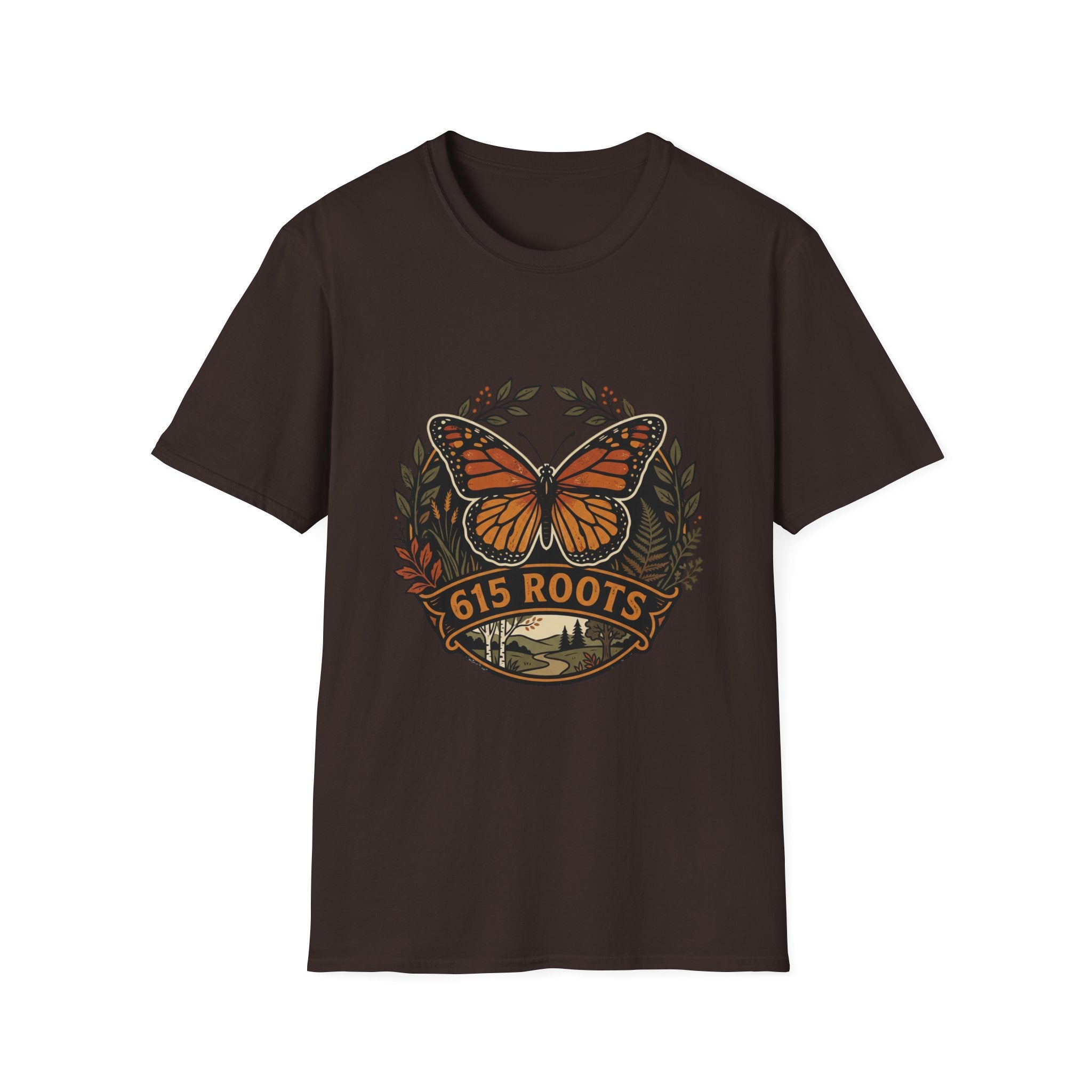 Monarch Butterfly '615 Roots' Graphic T-Shirt