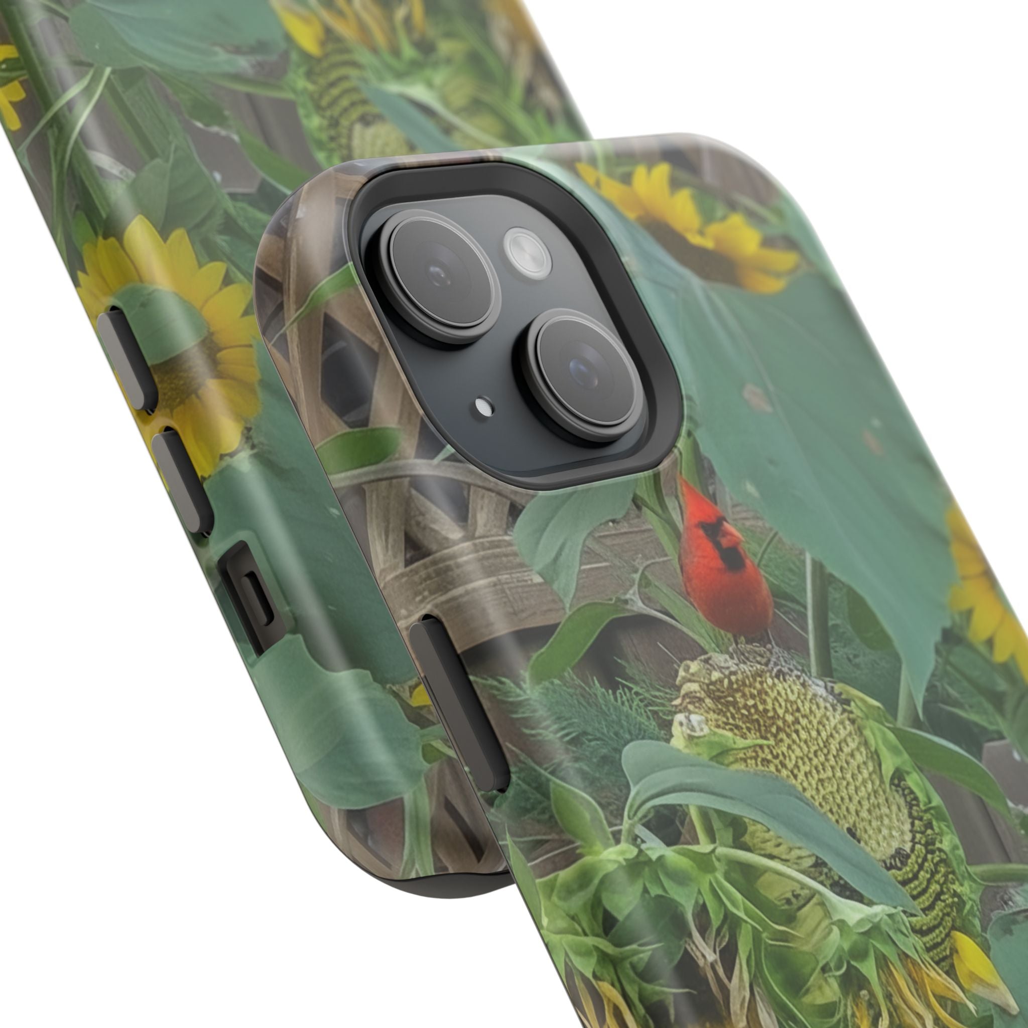 Sunflower Garden Magnetic Impact Phone Case — Protective Floral iPhone Cover