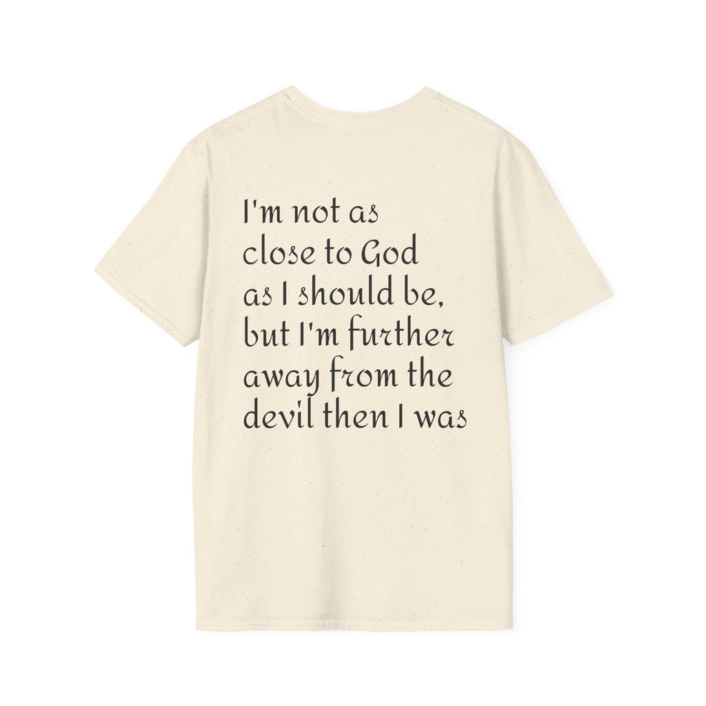 Gold Celtic Cross Pocket T‑Shirt — Small Chest Cross Christian Tee