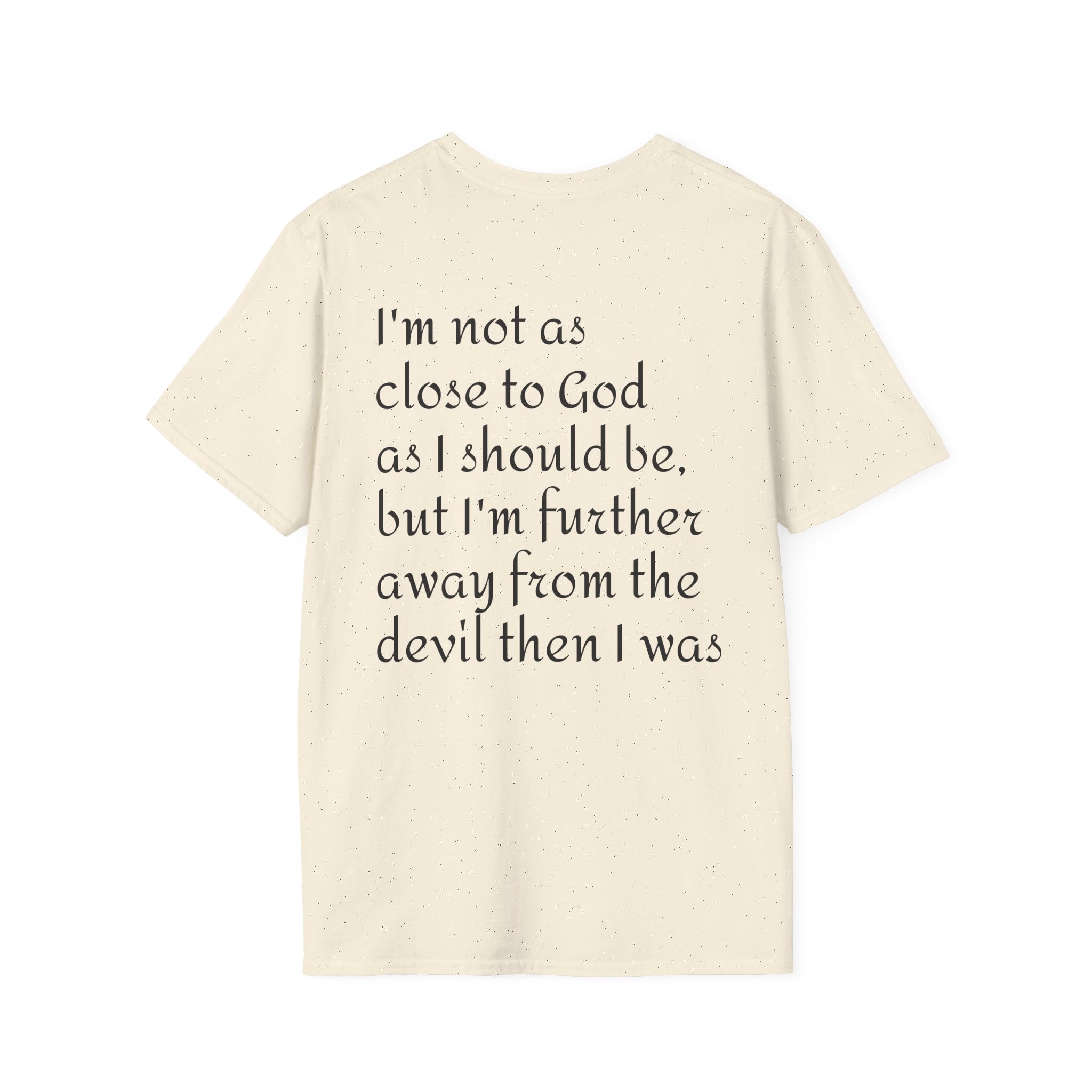 Gold Celtic Cross Pocket T‑Shirt — Small Chest Cross Christian Tee