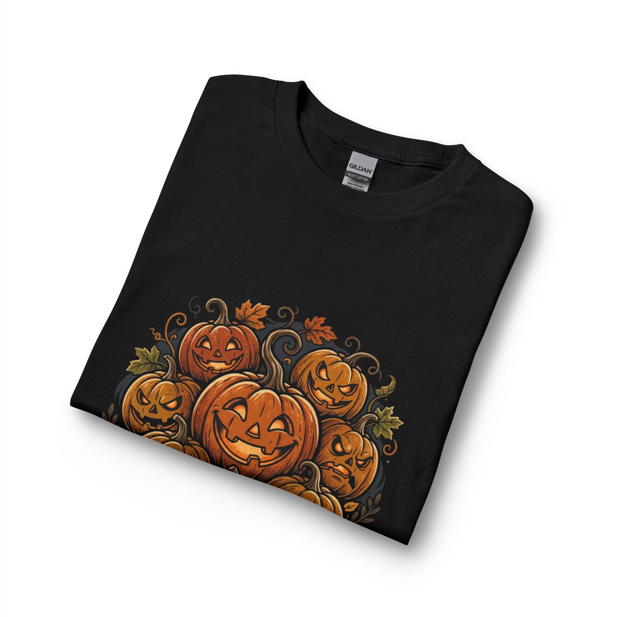 Halloween Pumpkin Jack-o'-Lanterns Long Sleeve Tee — Fall Haunted Harvest Shirt