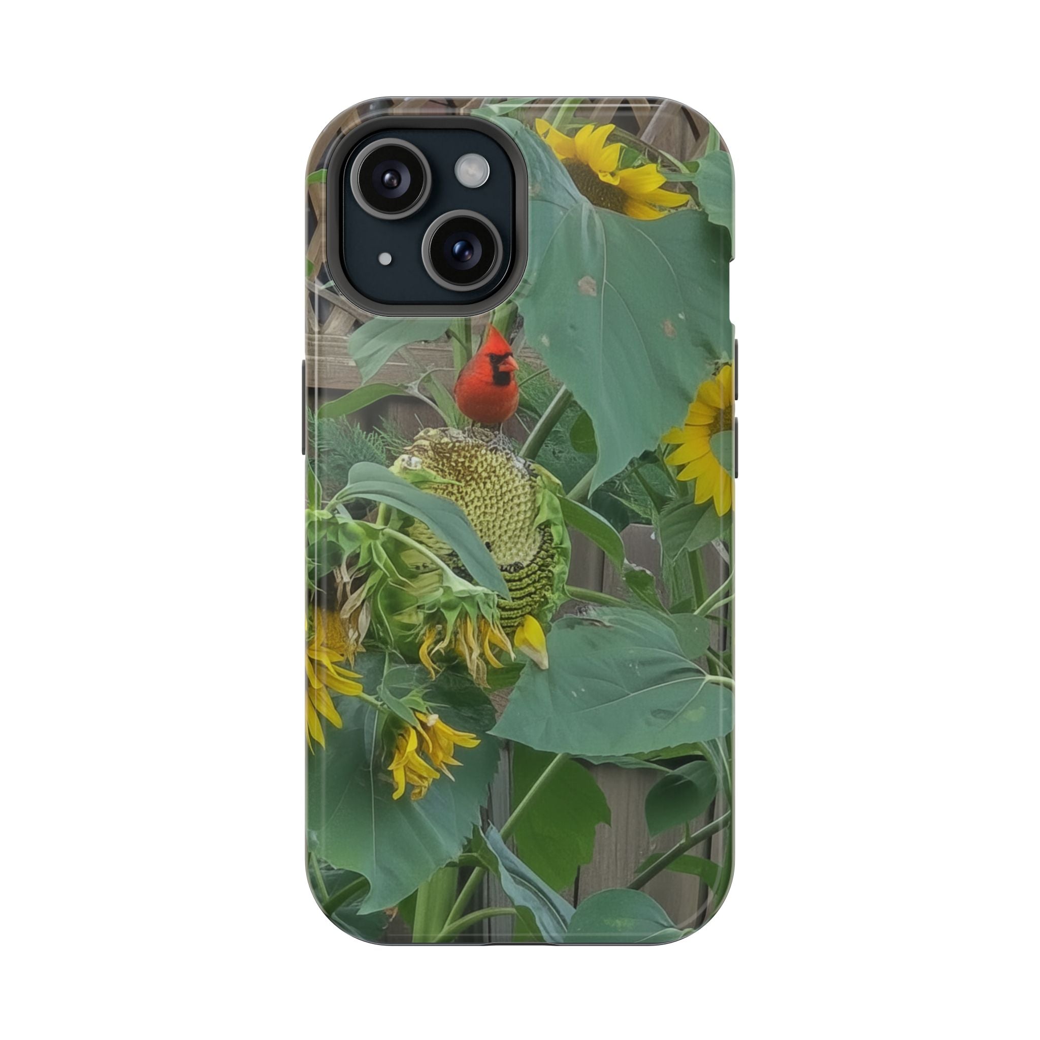 Sunflower Garden Magnetic Impact Phone Case — Protective Floral iPhone Cover