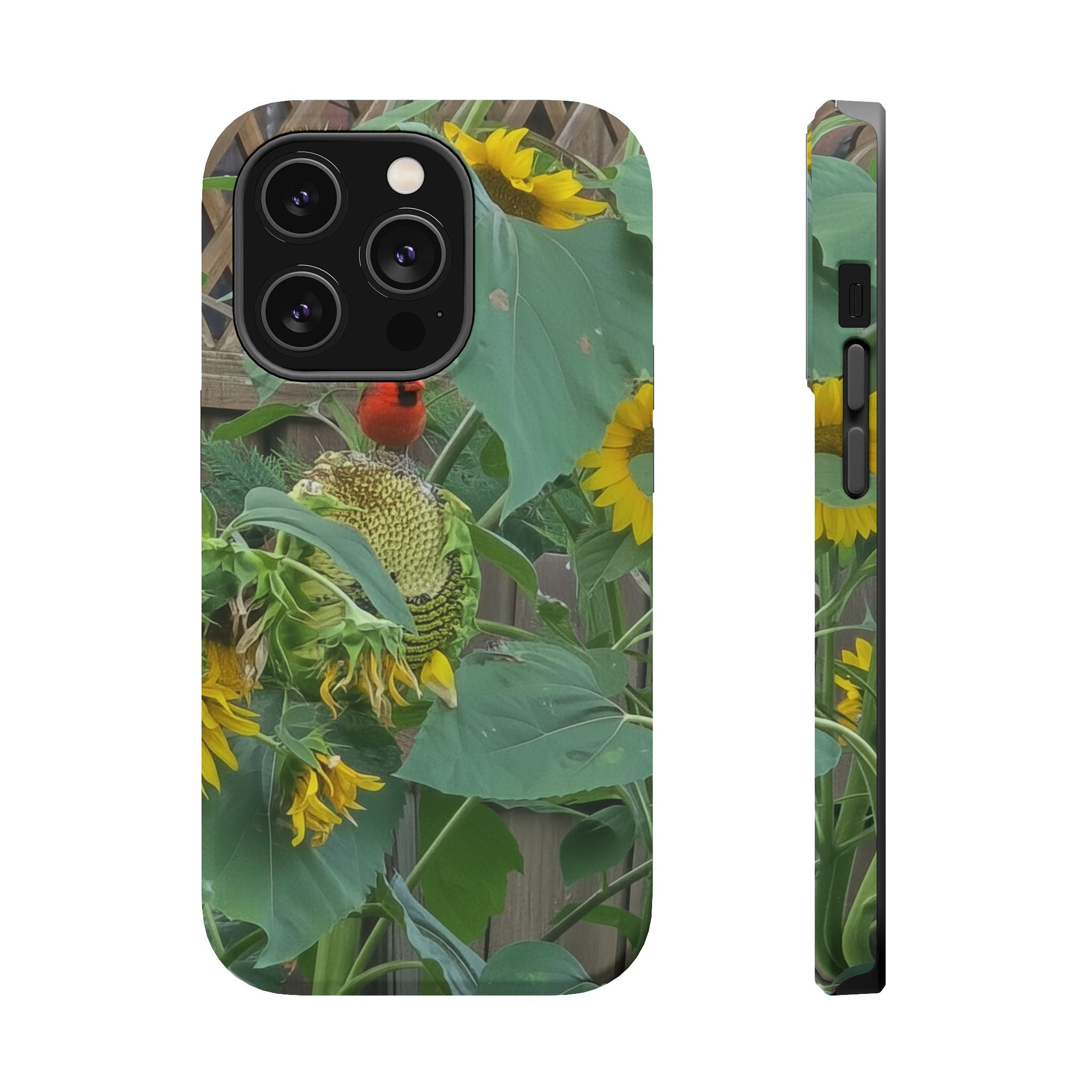 Sunflower Garden Magnetic Impact Phone Case — Protective Floral iPhone Cover