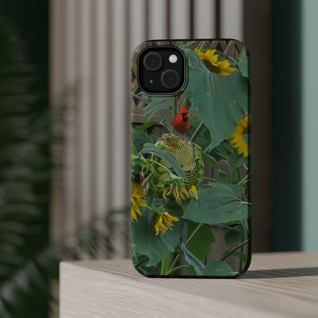 Sunflower Garden Magnetic Impact Phone Case — Protective Floral iPhone Cover