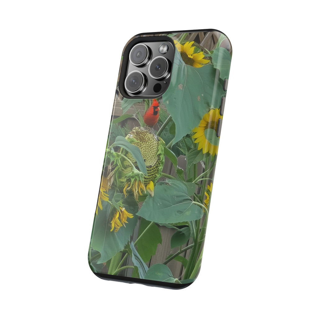 Sunflower Garden Magnetic Impact Phone Case — Protective Floral iPhone Cover