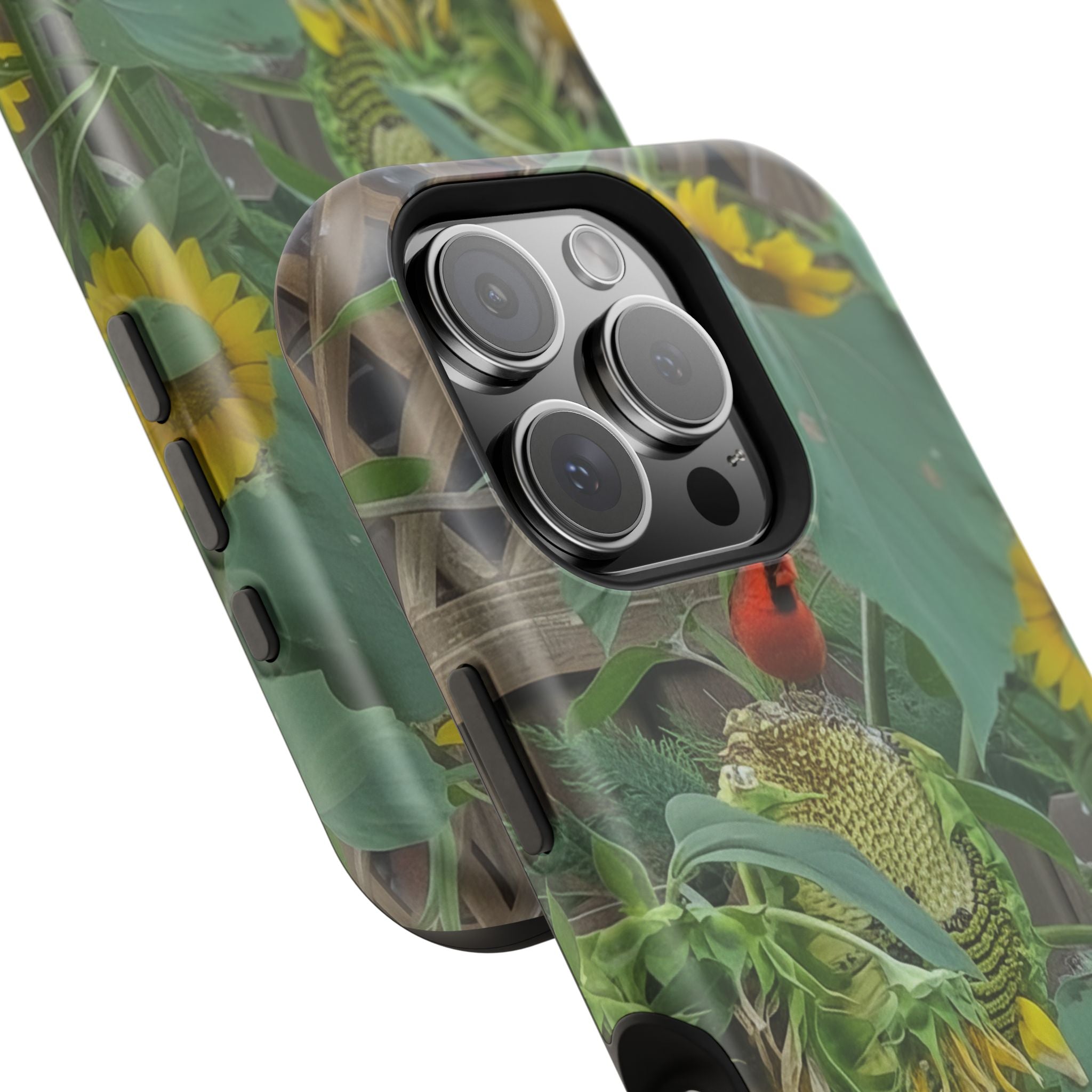 Sunflower Garden Magnetic Impact Phone Case — Protective Floral iPhone Cover