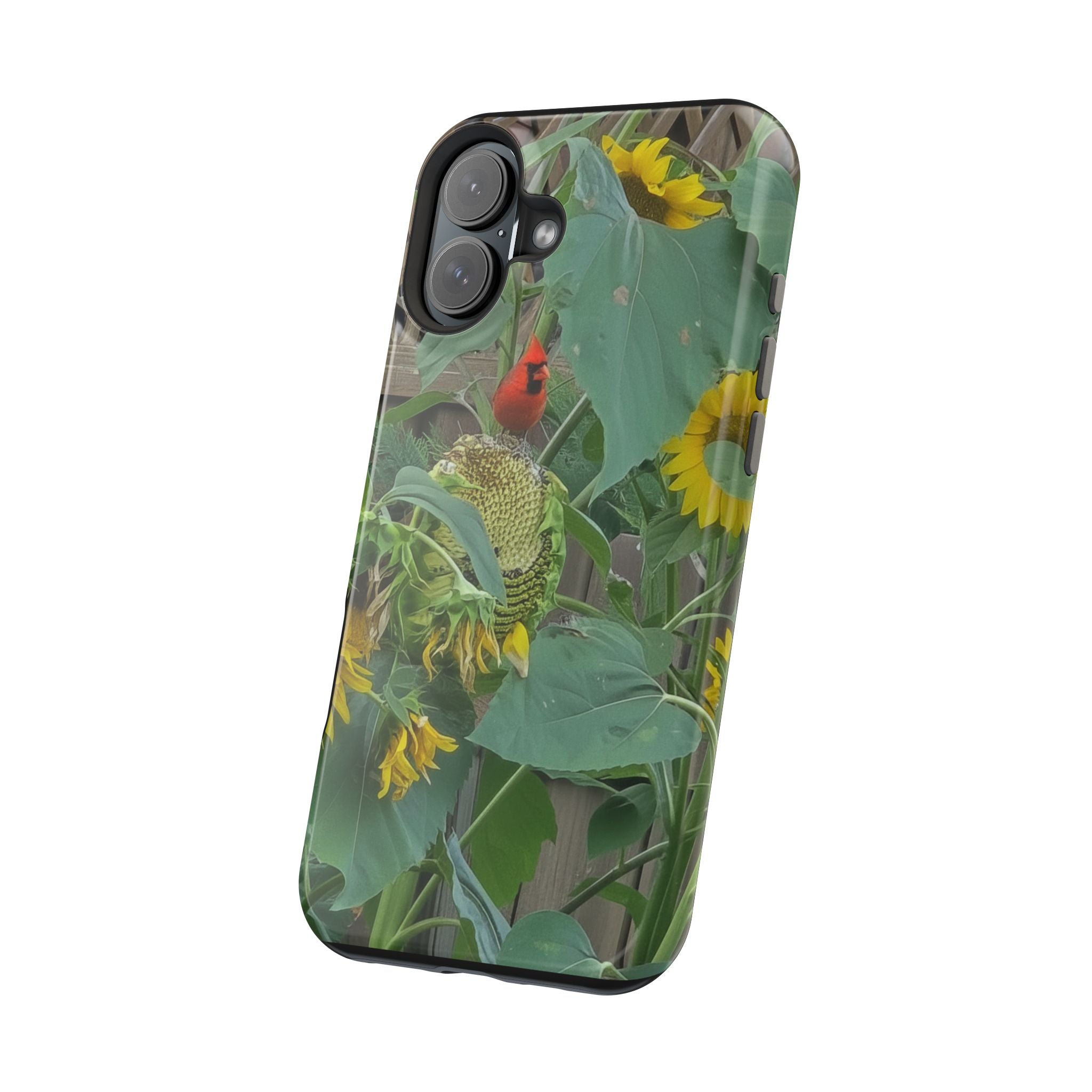 Sunflower Garden Magnetic Impact Phone Case — Protective Floral iPhone Cover
