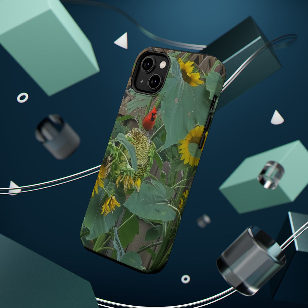 Sunflower Garden Magnetic Impact Phone Case — Protective Floral iPhone Cover