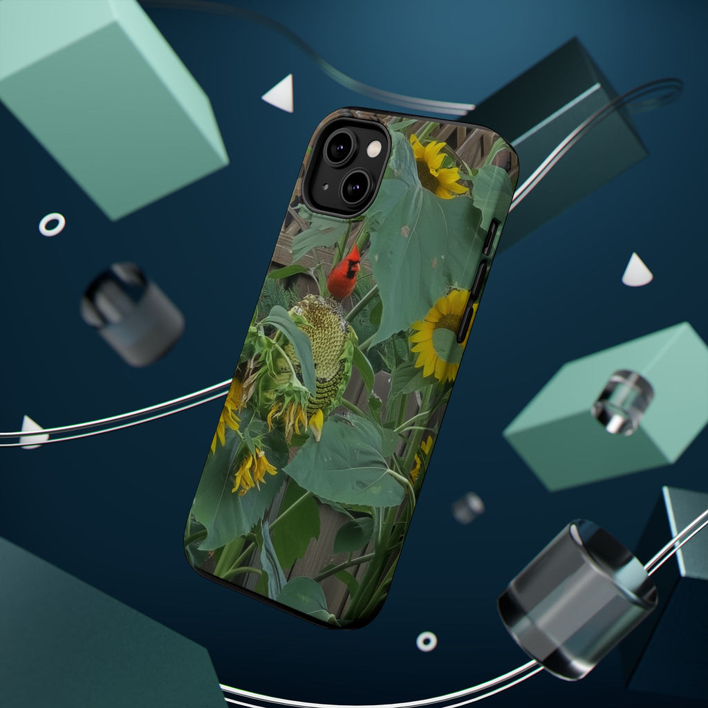 Sunflower Garden Magnetic Impact Phone Case — Protective Floral iPhone Cover