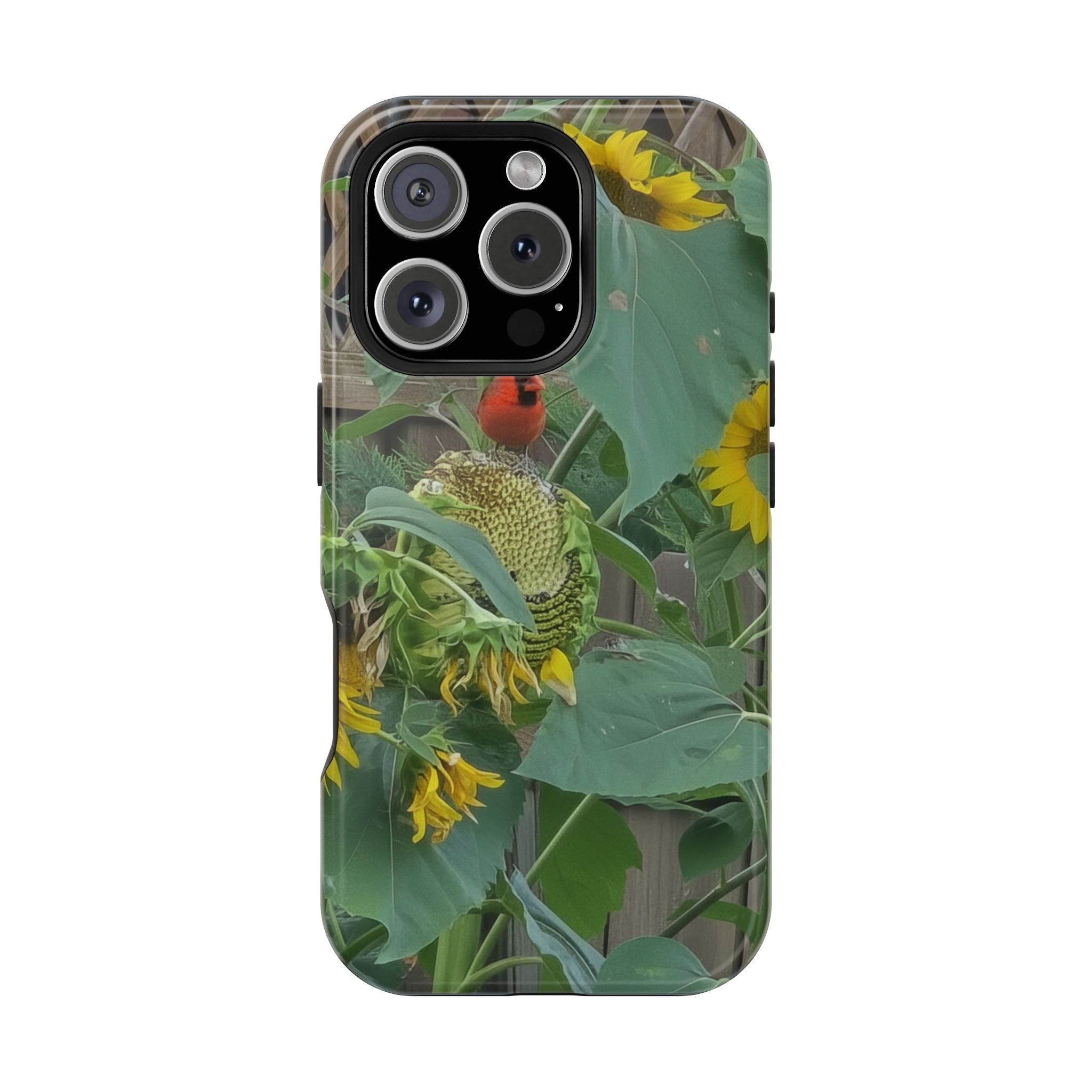 Sunflower Garden Magnetic Impact Phone Case — Protective Floral iPhone Cover