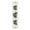Christmas Candle & Holly Table Runner – Festive Holiday Dining Decor