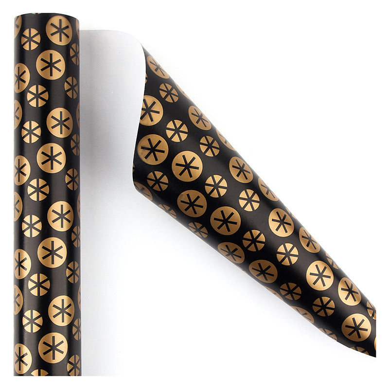 Minimalist Bronze Gold Polka Dot Gift Wrapping Paper