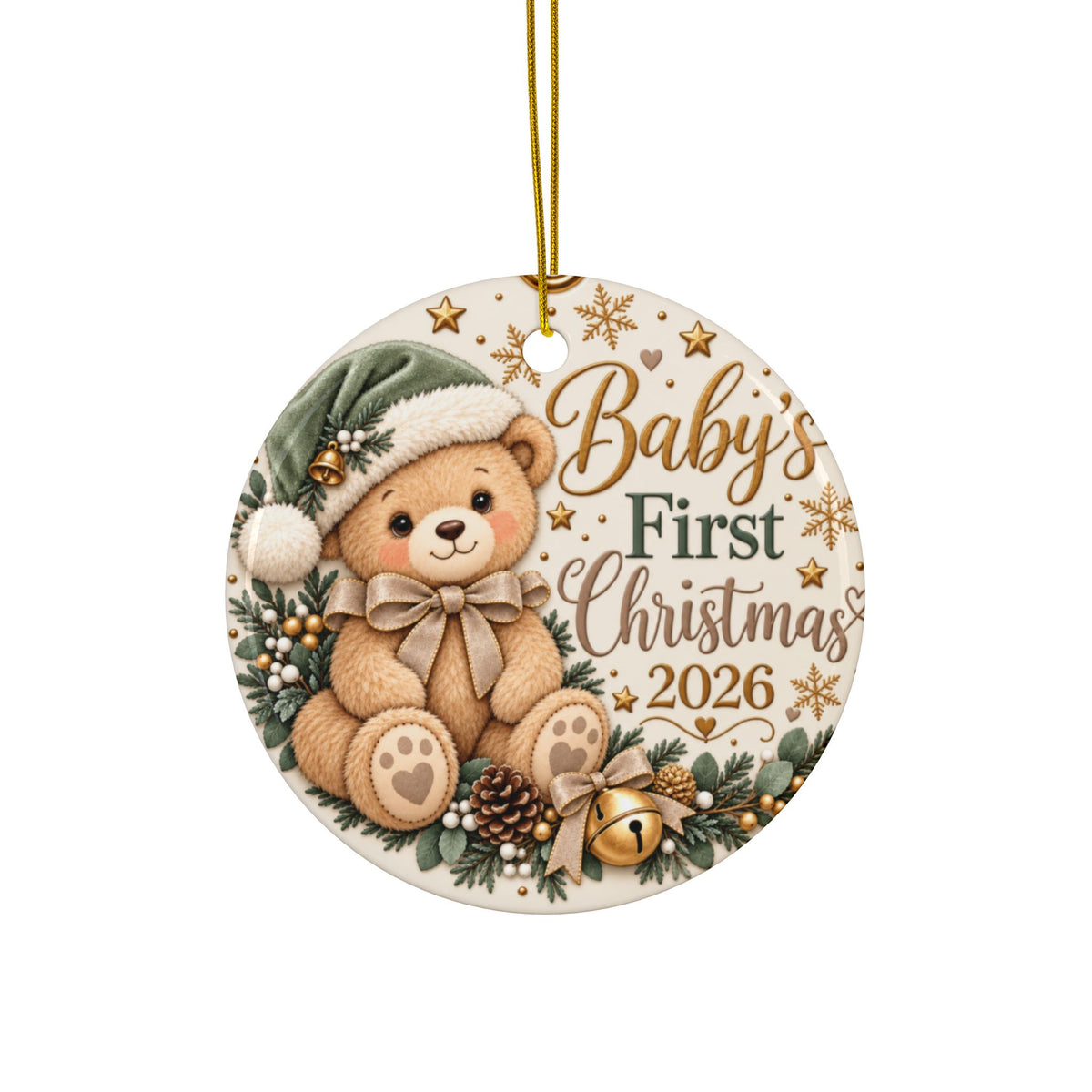 Baby's First Christmas 2026 Ceramic Ornament