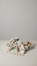 Hand-thrown Cotton Throw With Subtle Fringe