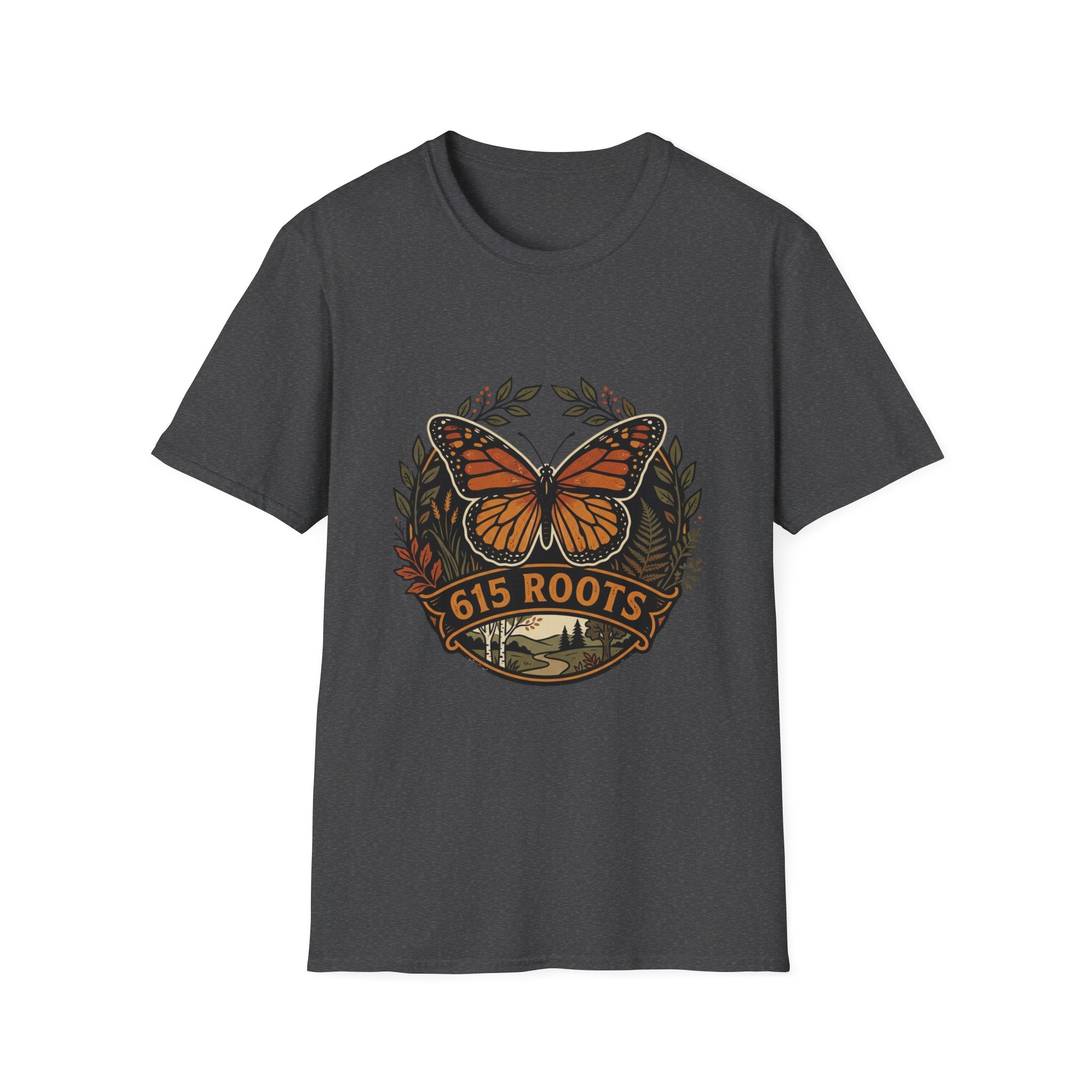 Monarch Butterfly '615 Roots' Graphic T-Shirt
