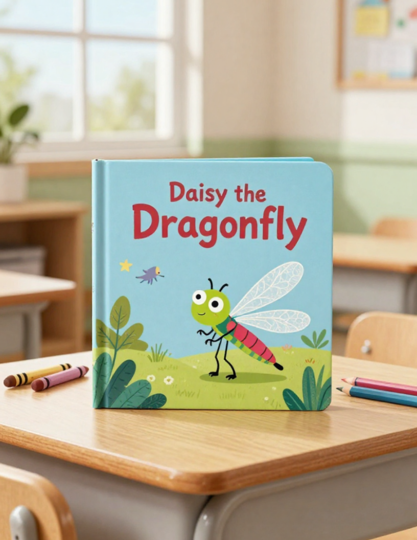 Daisy the Dragonfly Coloring Book — Cute Kids Activity Book