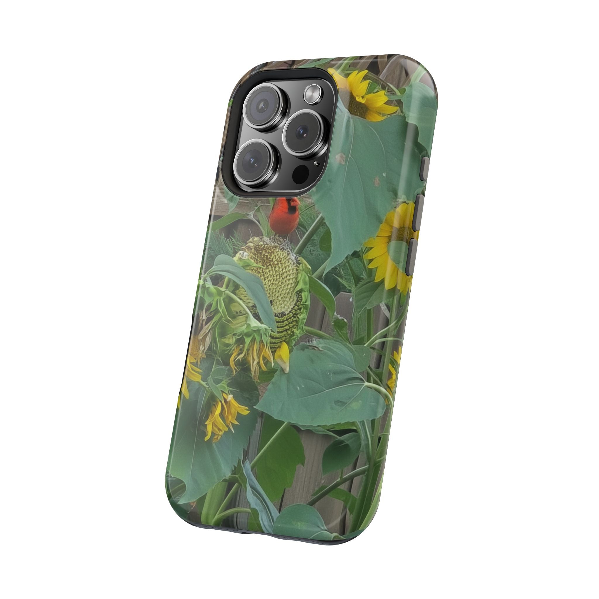 Sunflower Garden Magnetic Impact Phone Case — Protective Floral iPhone Cover