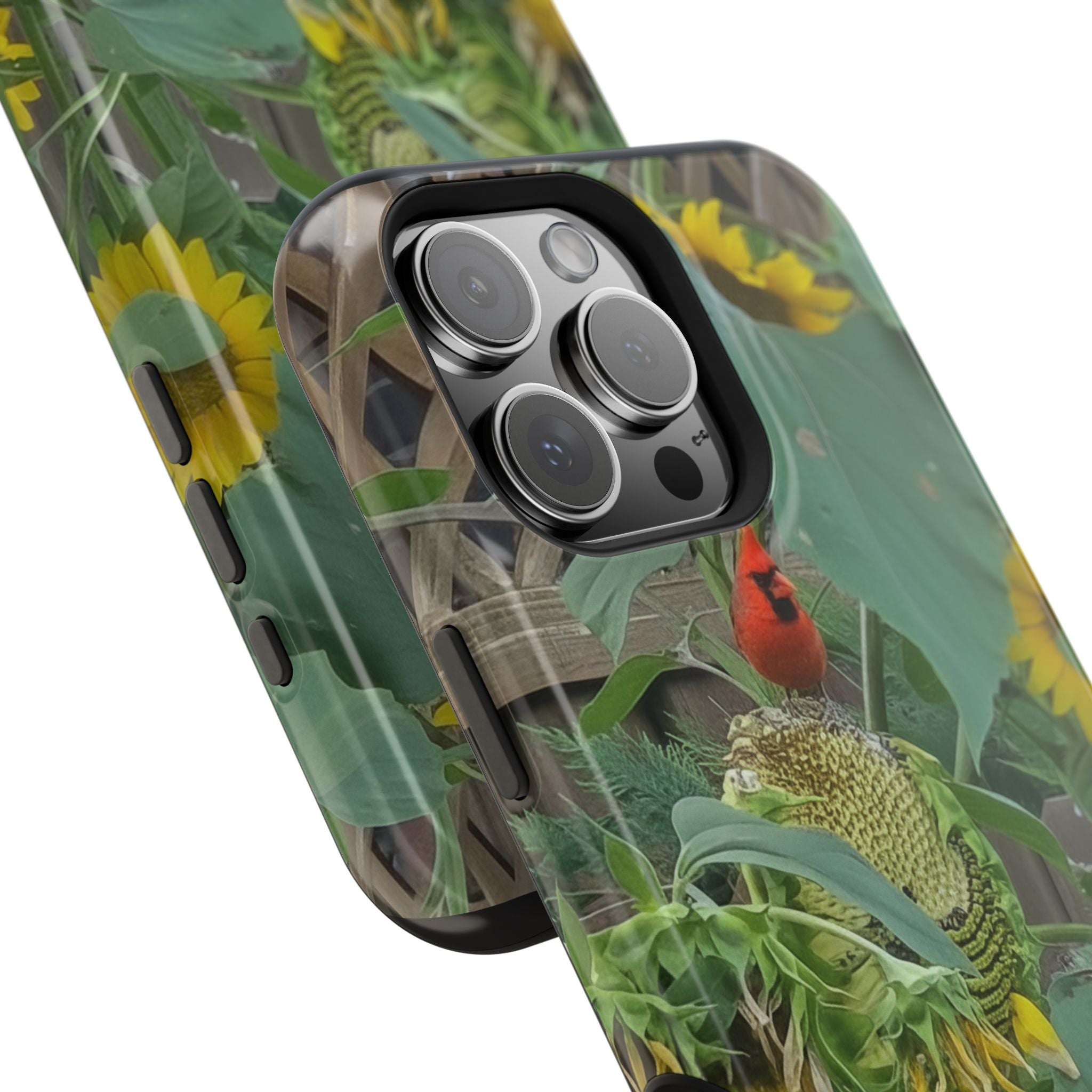 Sunflower Garden Magnetic Impact Phone Case — Protective Floral iPhone Cover