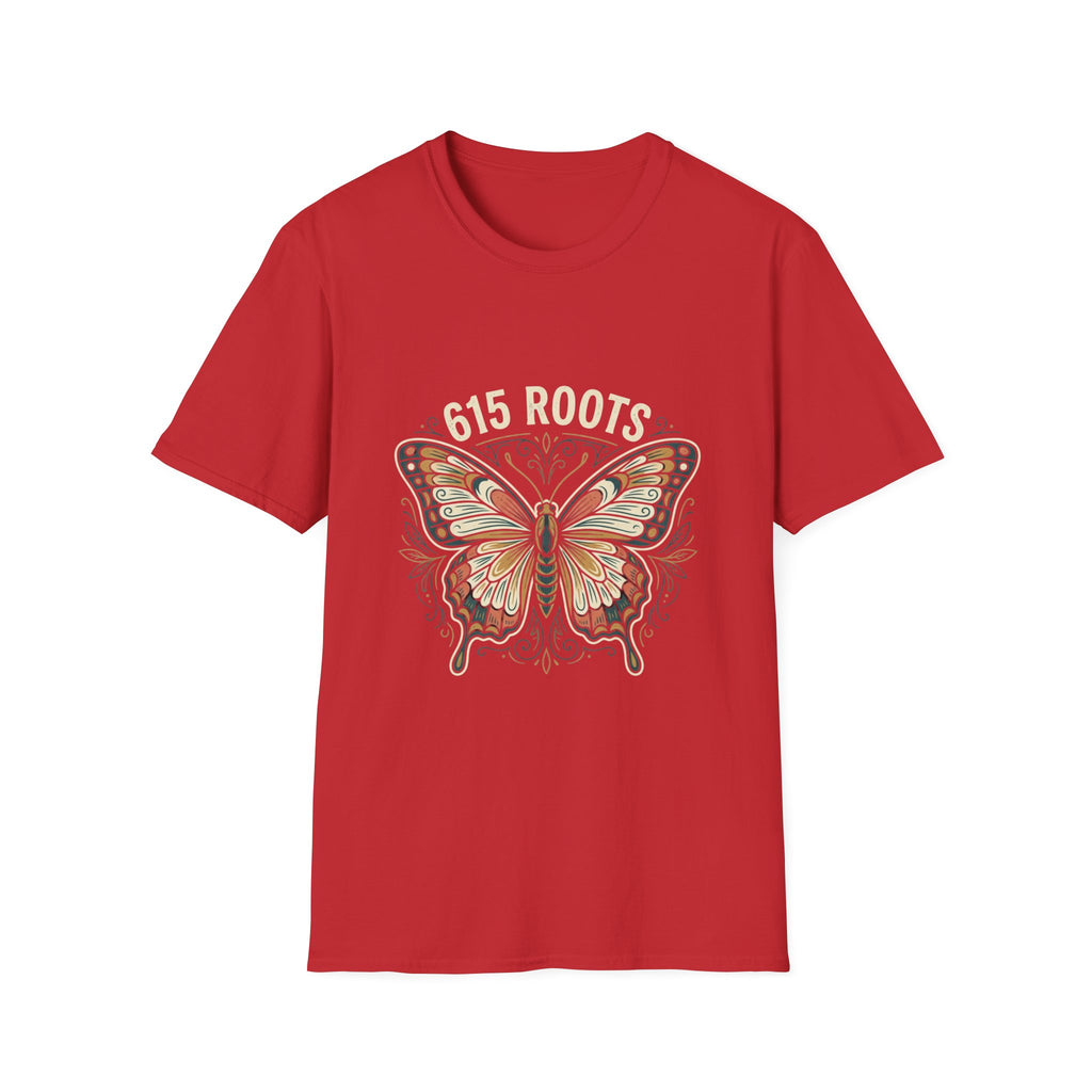 Butterfly Floral T-Shirt – "615 Roots" Vintage Nature Graphic Tee