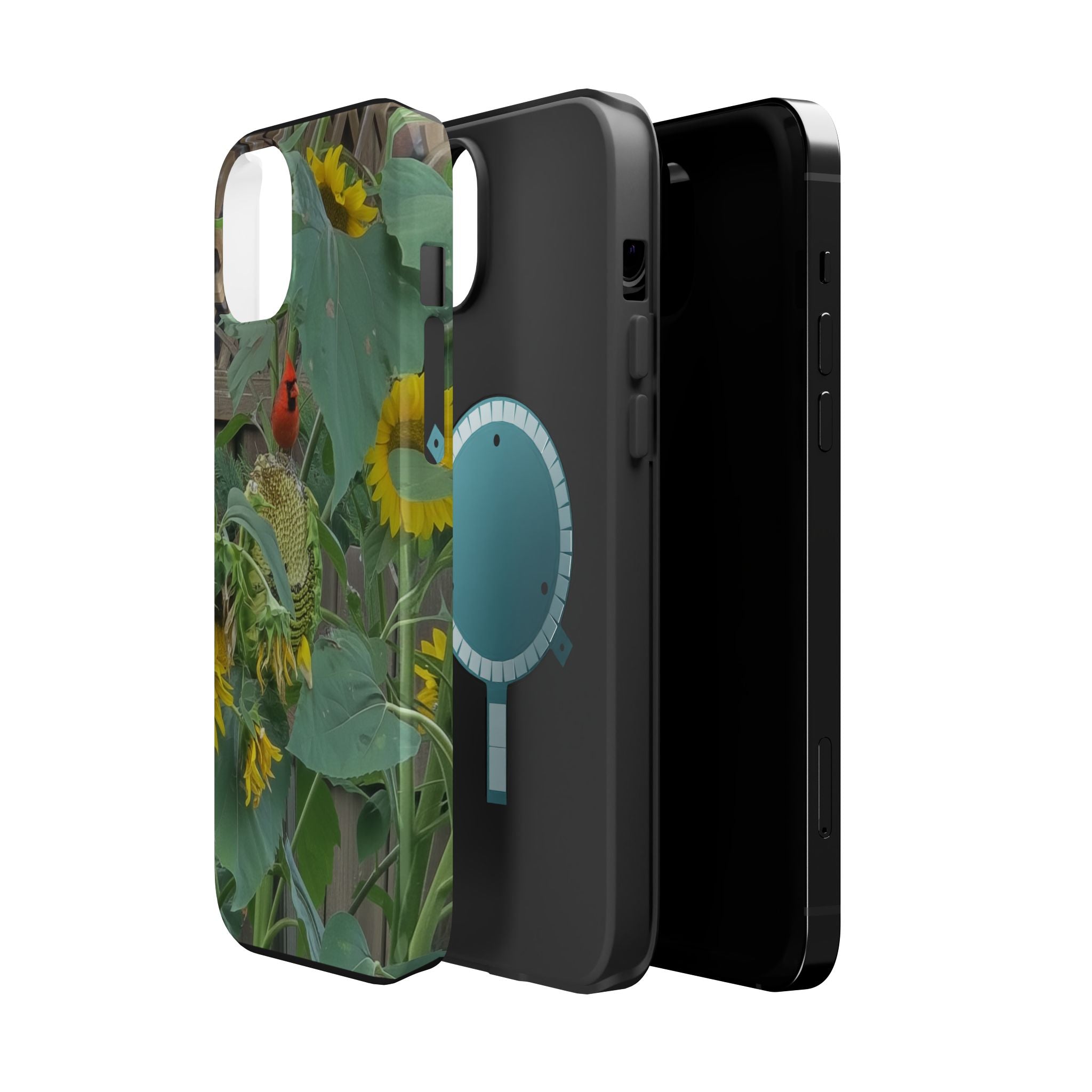 Sunflower Garden Magnetic Impact Phone Case — Protective Floral iPhone Cover
