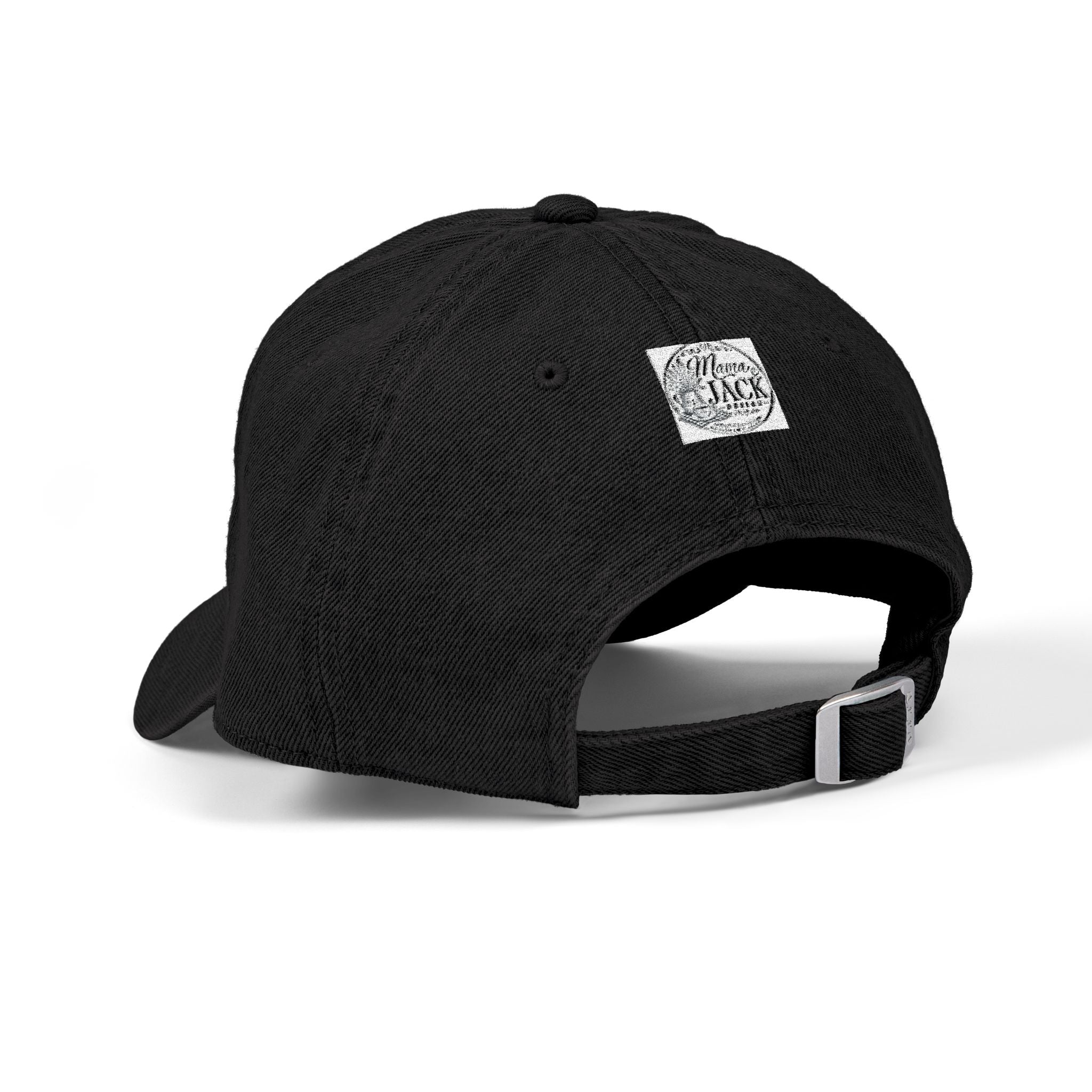 Mama Jack Embroidered Denim Hat - Vintage Floral Patch Cap