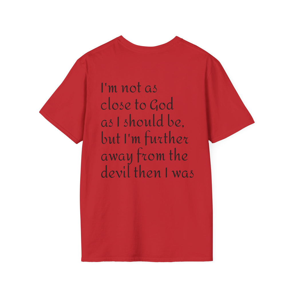 Gold Celtic Cross Pocket T‑Shirt — Small Chest Cross Christian Tee