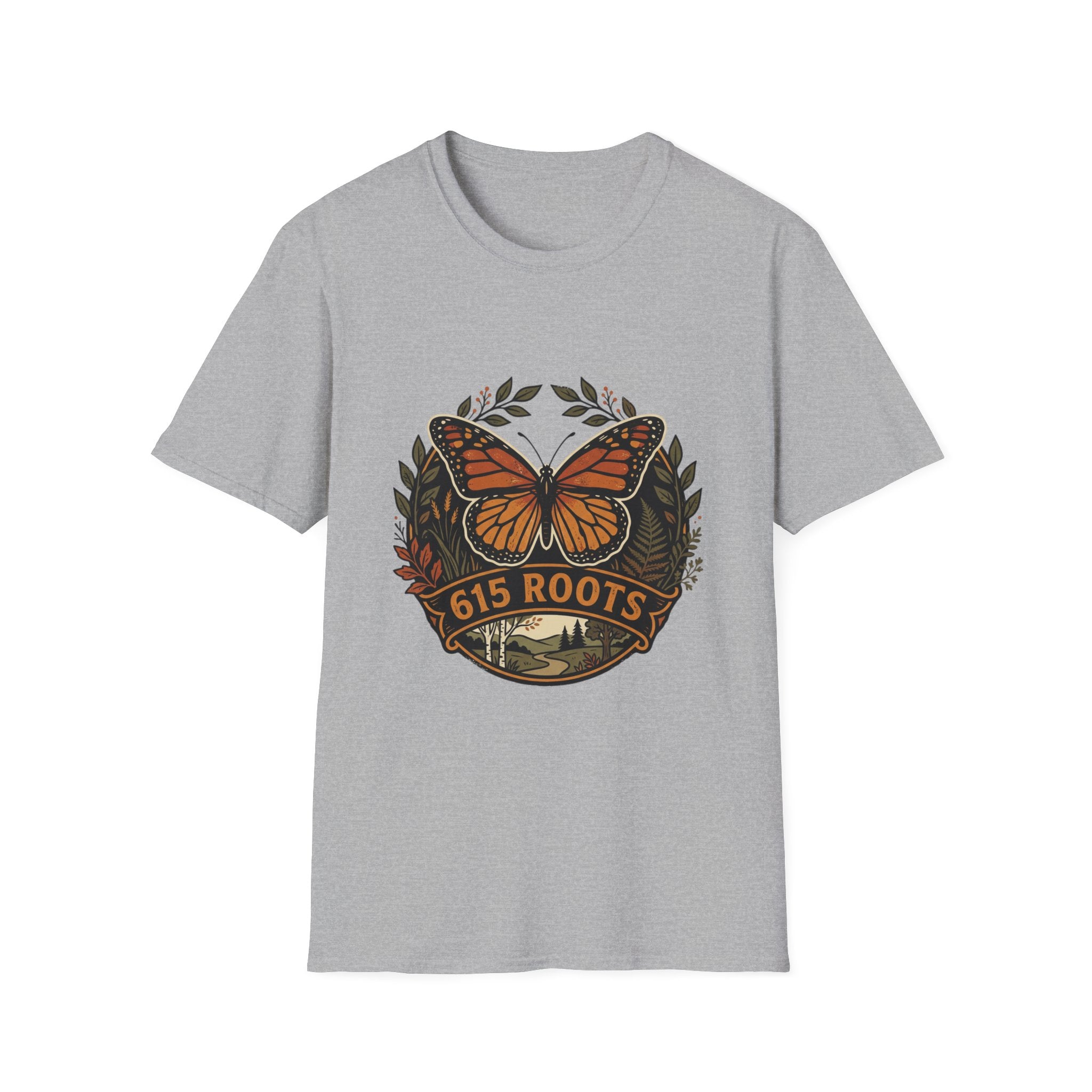 Monarch Butterfly '615 Roots' Graphic T-Shirt