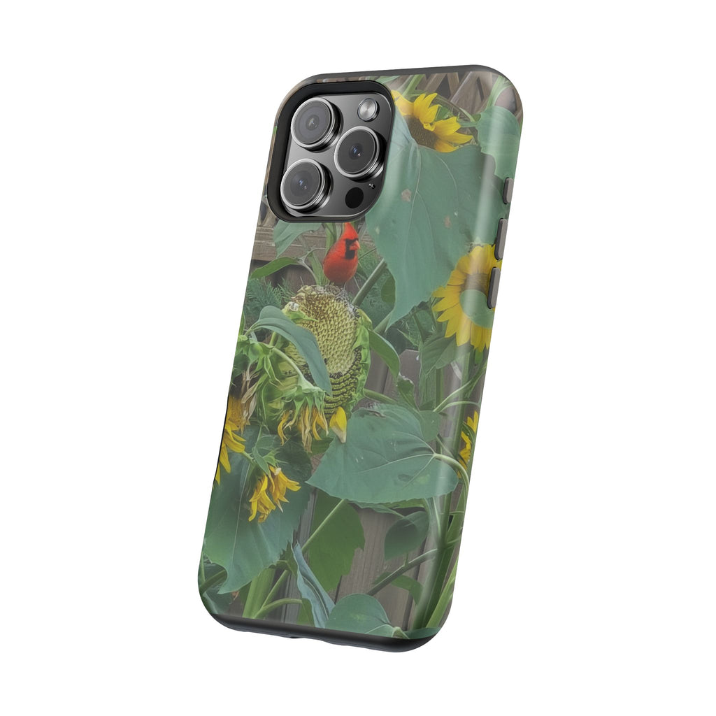Sunflower Garden Magnetic Impact Phone Case — Protective Floral iPhone Cover