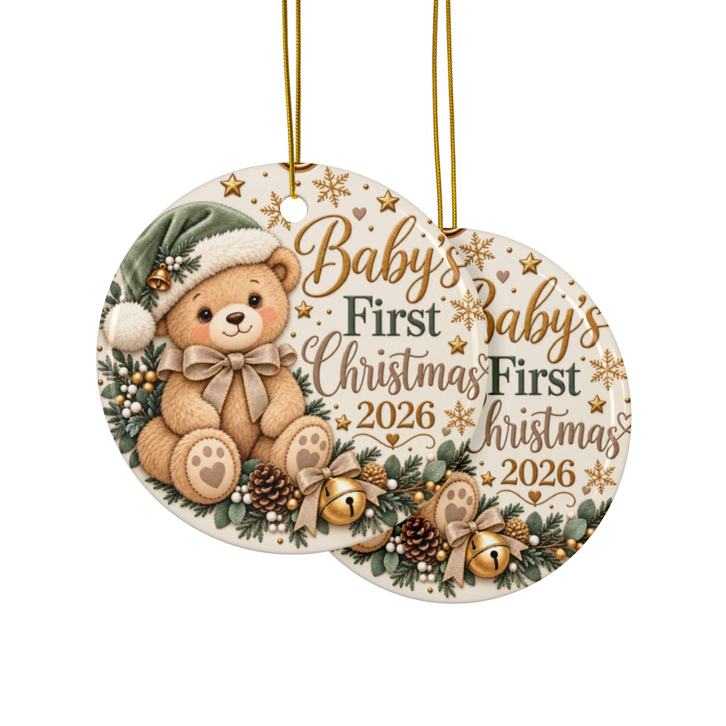 Baby's First Christmas 2026 Ceramic Ornament
