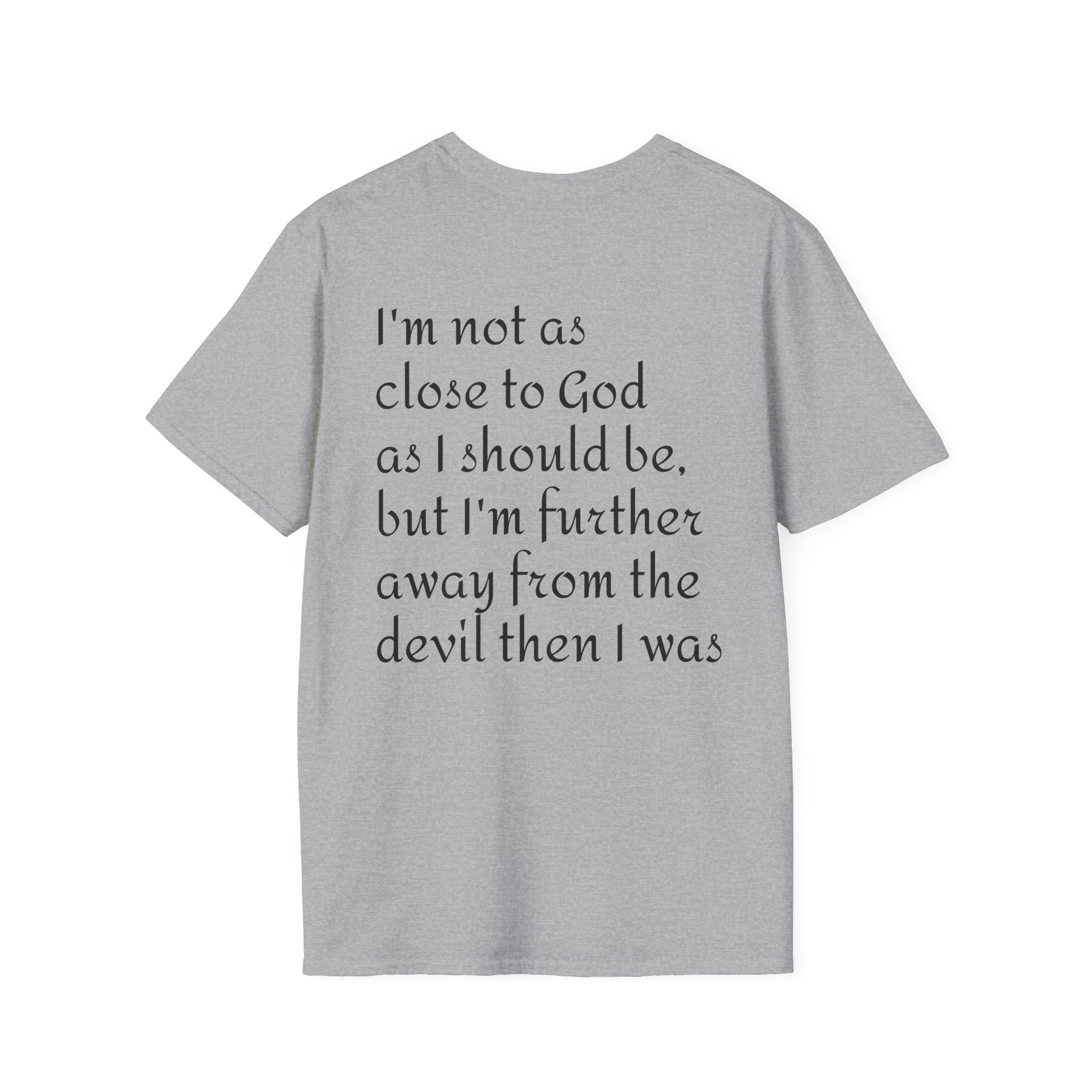 Gold Celtic Cross Pocket T‑Shirt — Small Chest Cross Christian Tee
