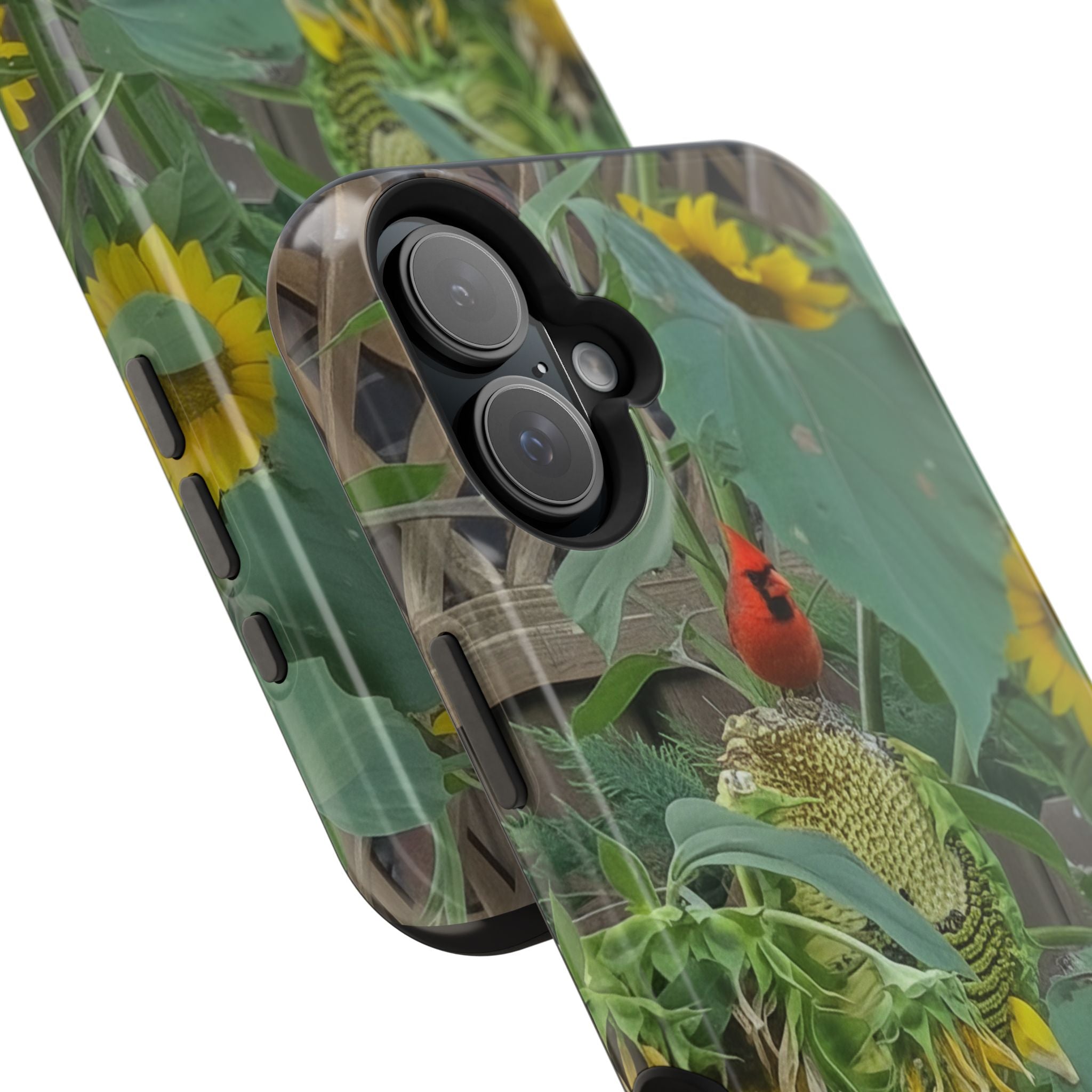 Sunflower Garden Magnetic Impact Phone Case — Protective Floral iPhone Cover