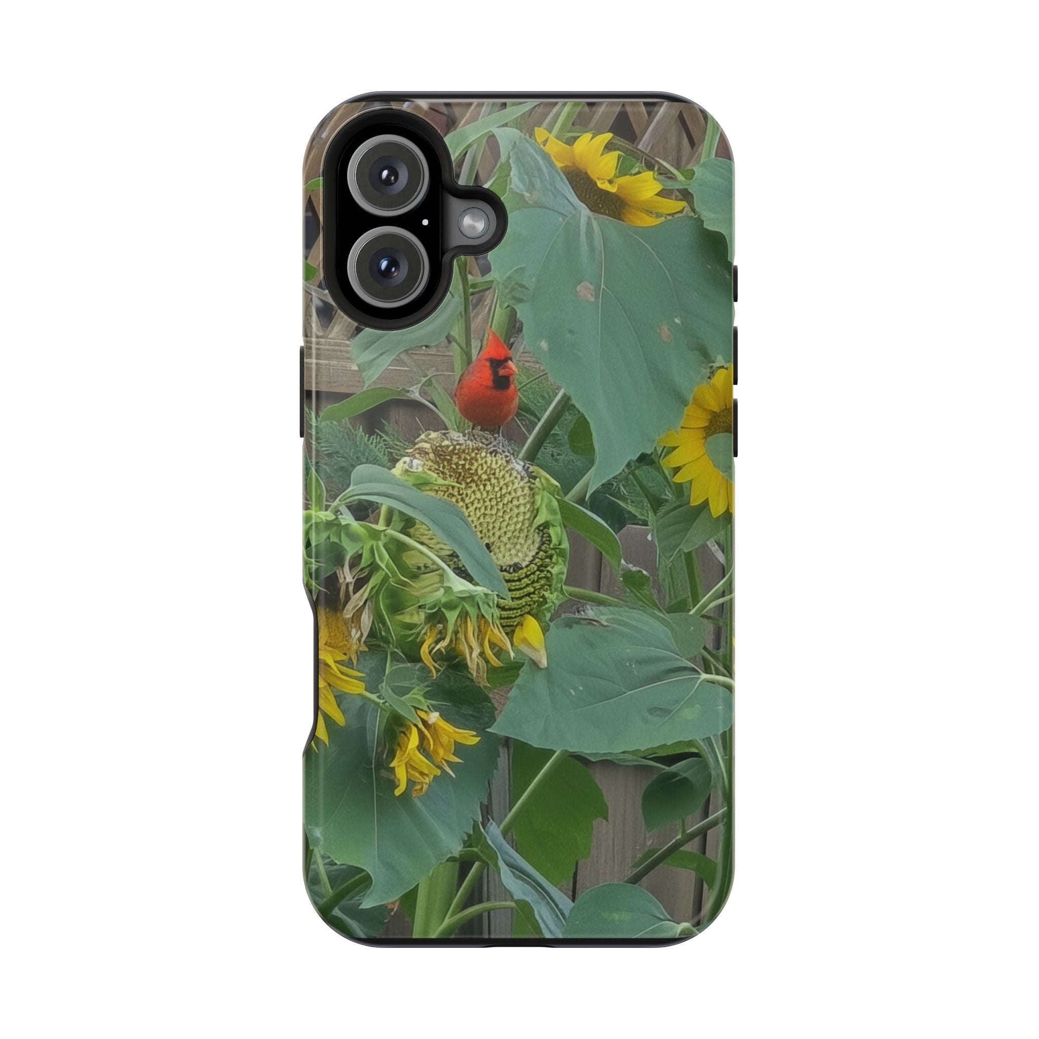 Sunflower Garden Magnetic Impact Phone Case — Protective Floral iPhone Cover