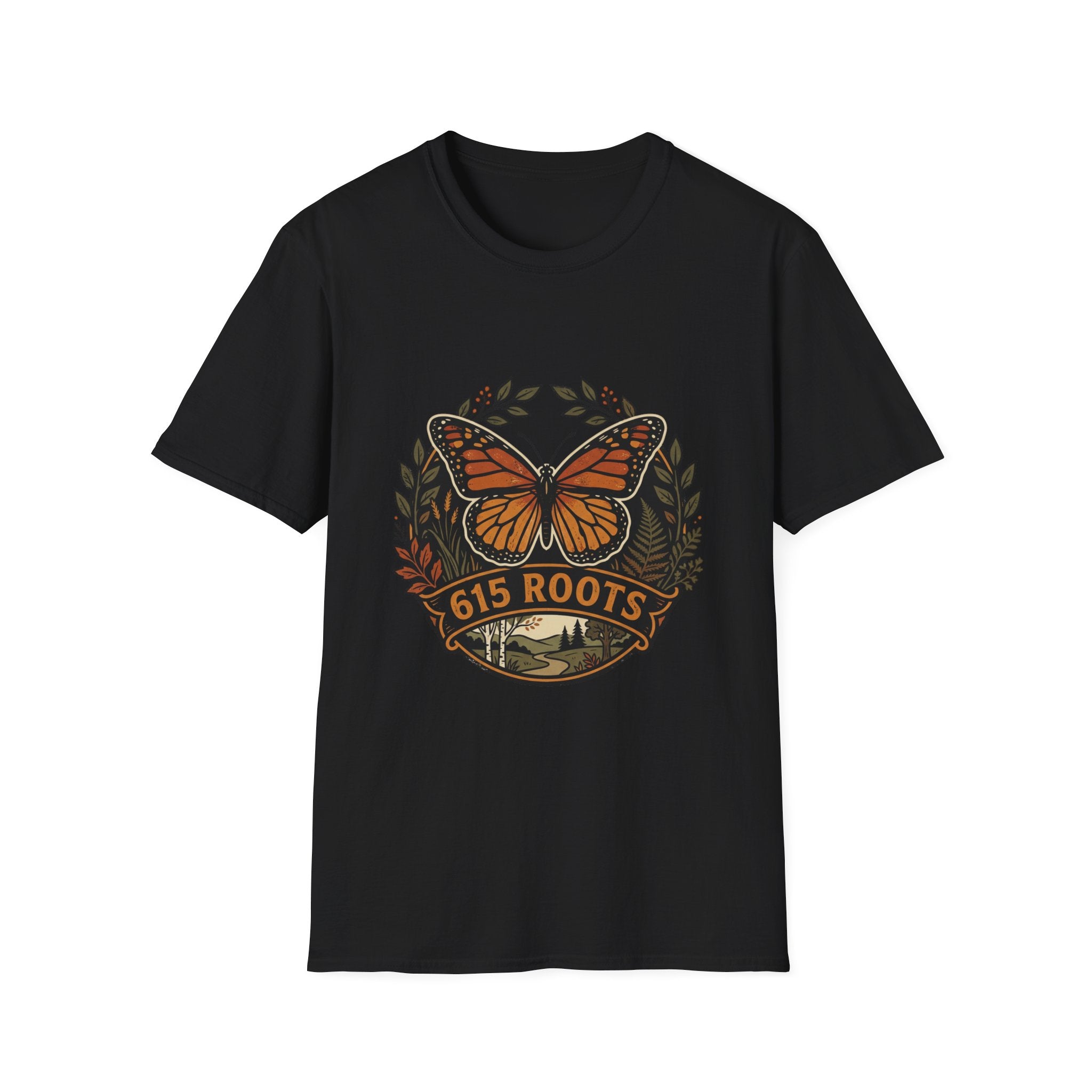 Monarch Butterfly '615 Roots' Graphic T-Shirt