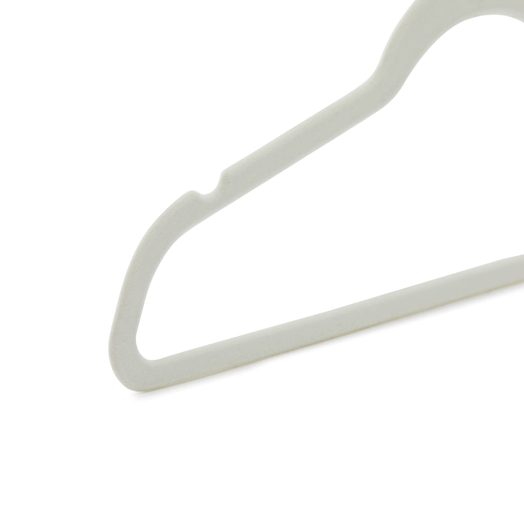 Amazon Basics Slim Velvet Non-Slip Space Saving Suit Clothes Hangers, Closet Organizer, Black, 50-Pack