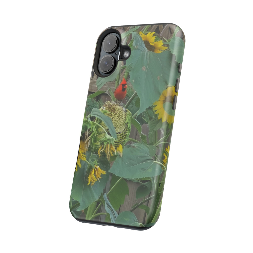 Sunflower Garden Magnetic Impact Phone Case — Protective Floral iPhone Cover