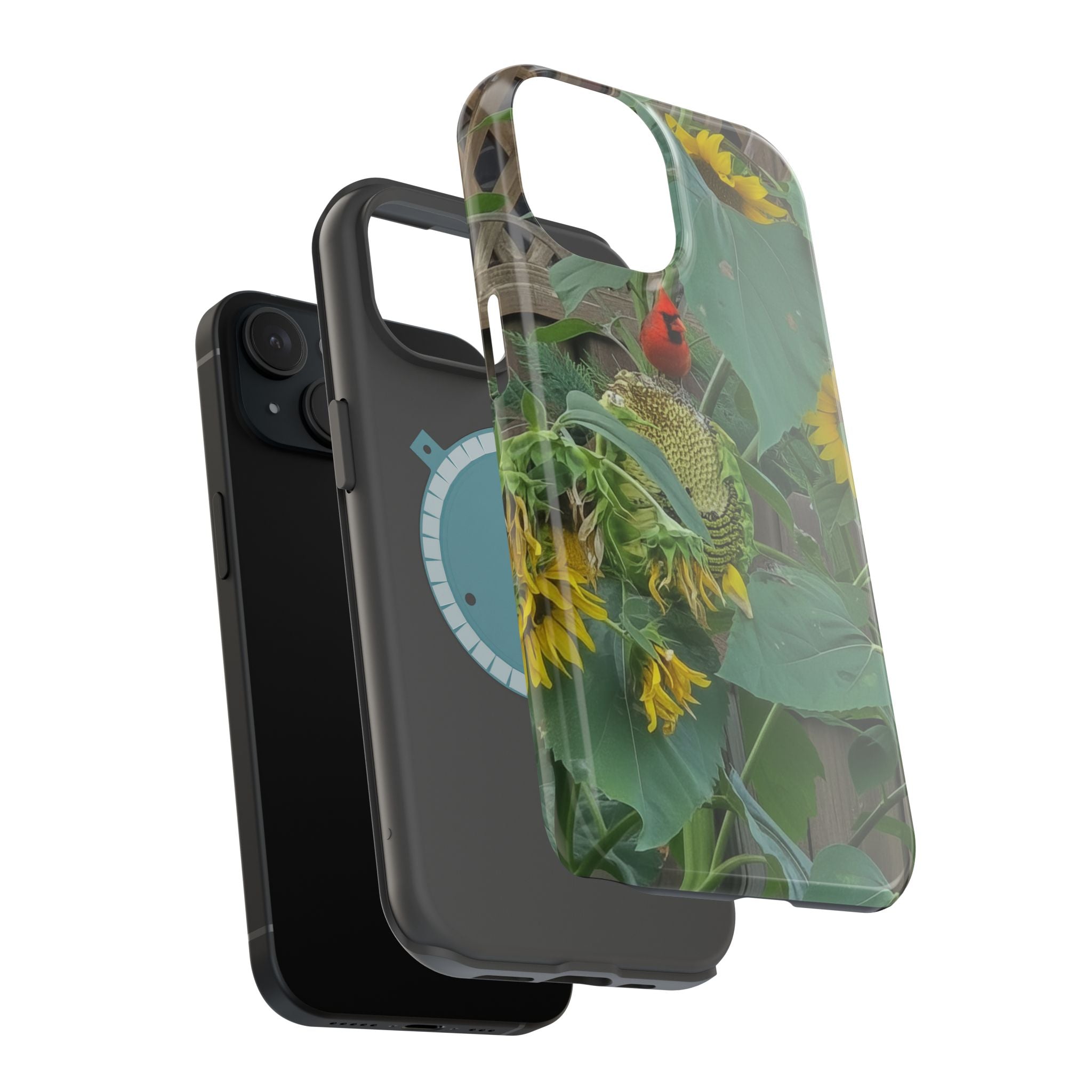 Sunflower Garden Magnetic Impact Phone Case — Protective Floral iPhone Cover