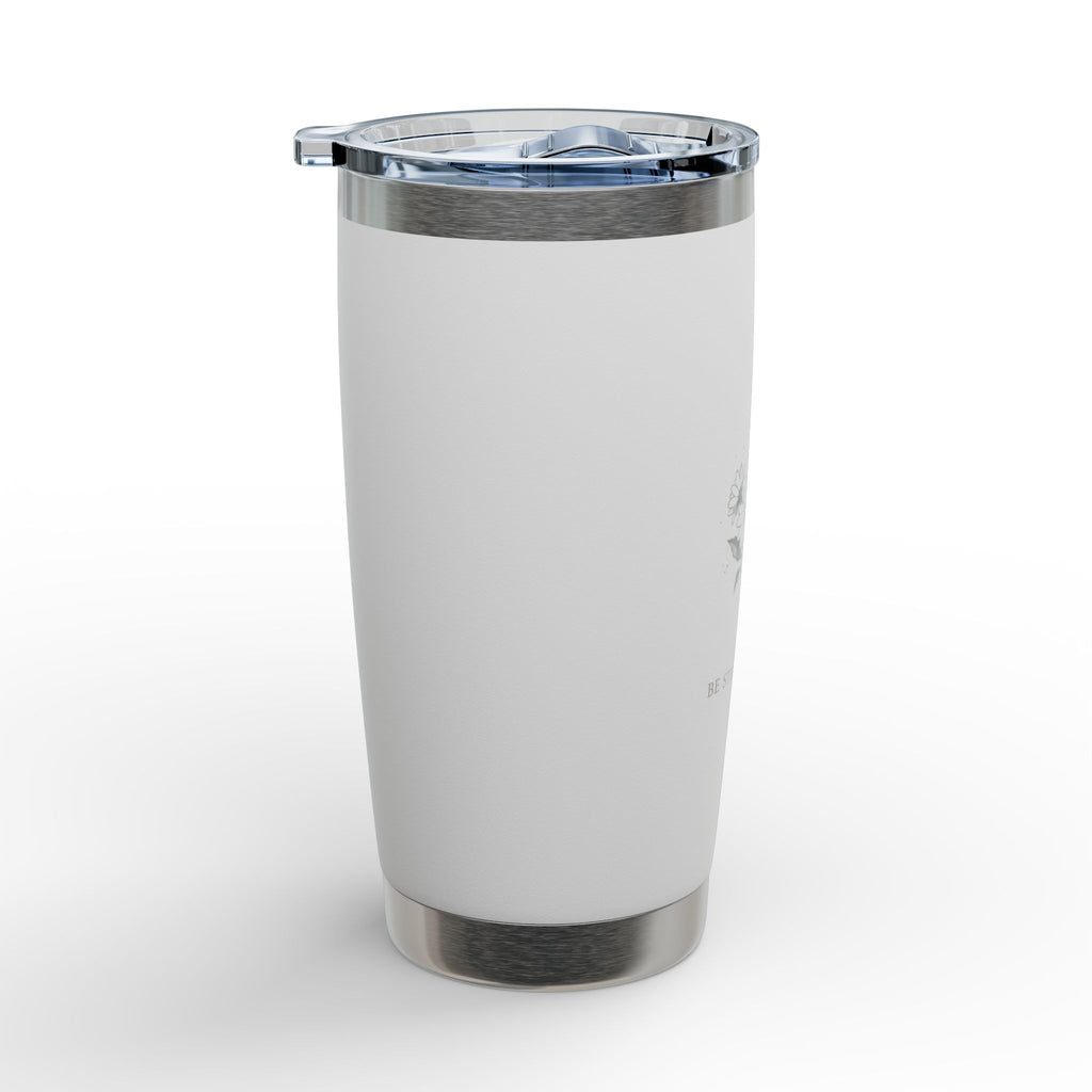 Engraved Dragonfly Tumbler — "Be Still and Know" 20oz Travel Cup