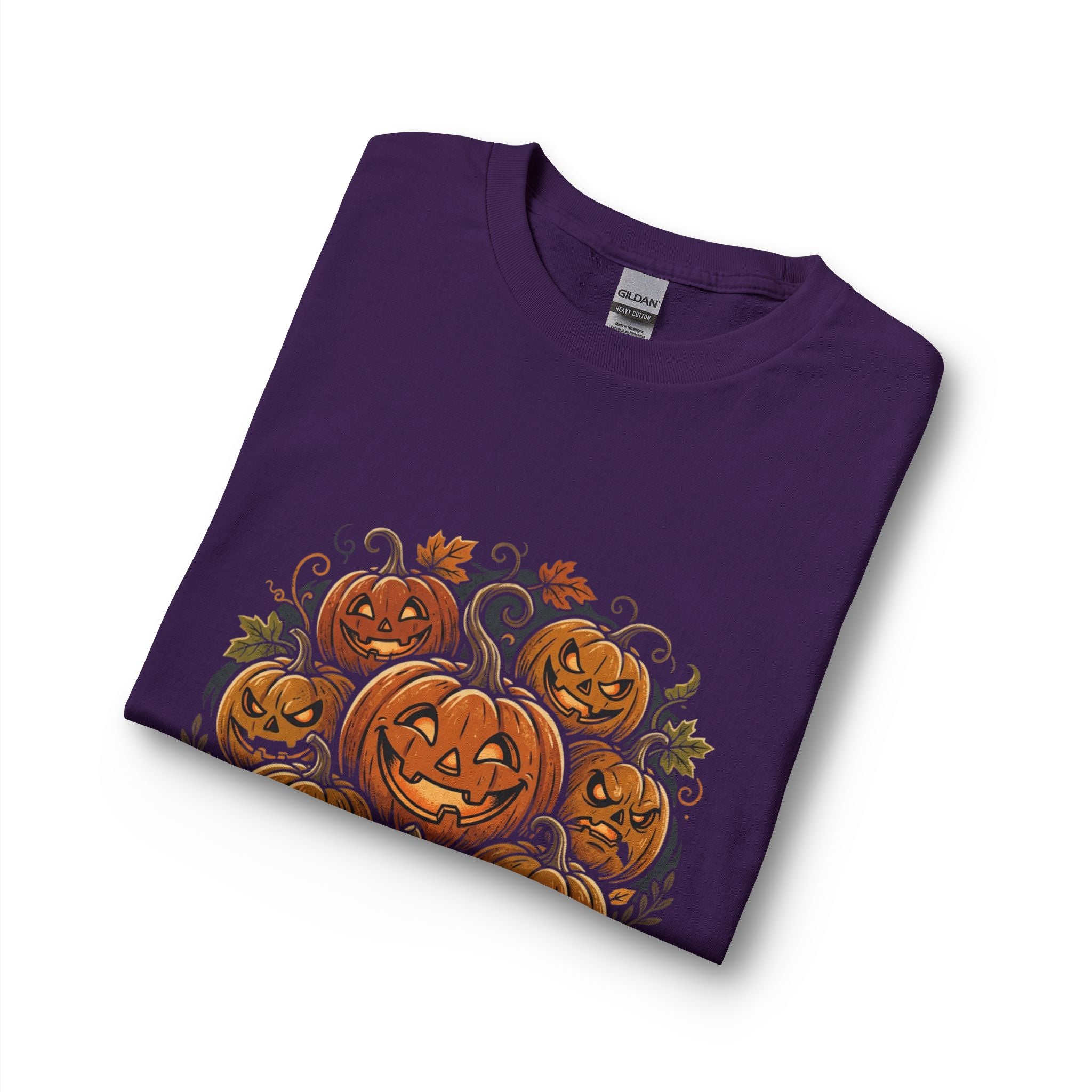 Halloween Pumpkin Jack-o'-Lanterns Long Sleeve Tee — Fall Haunted Harvest Shirt