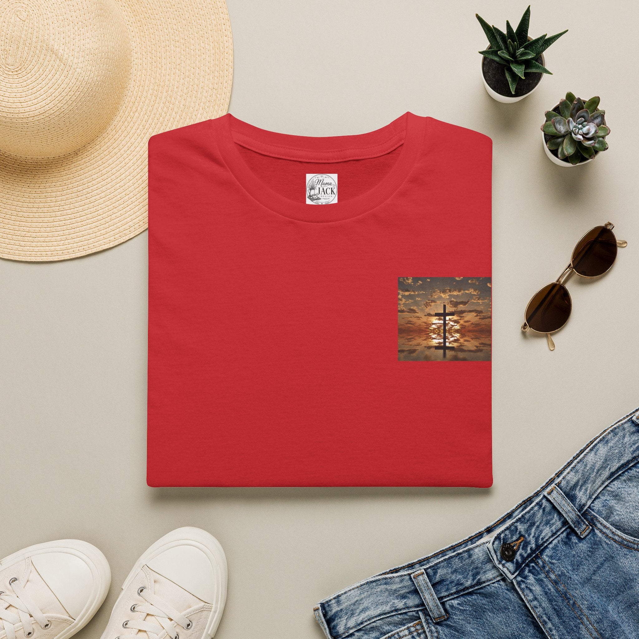Not as Close to God Funny Faith Pocket T-Shirt