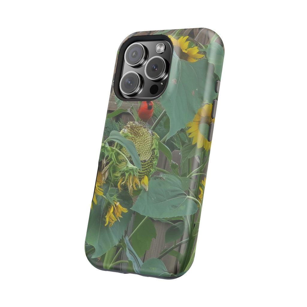 Sunflower Garden Magnetic Impact Phone Case — Protective Floral iPhone Cover
