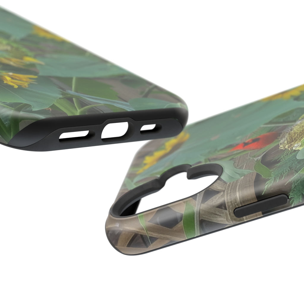 Sunflower Garden Magnetic Impact Phone Case — Protective Floral iPhone Cover