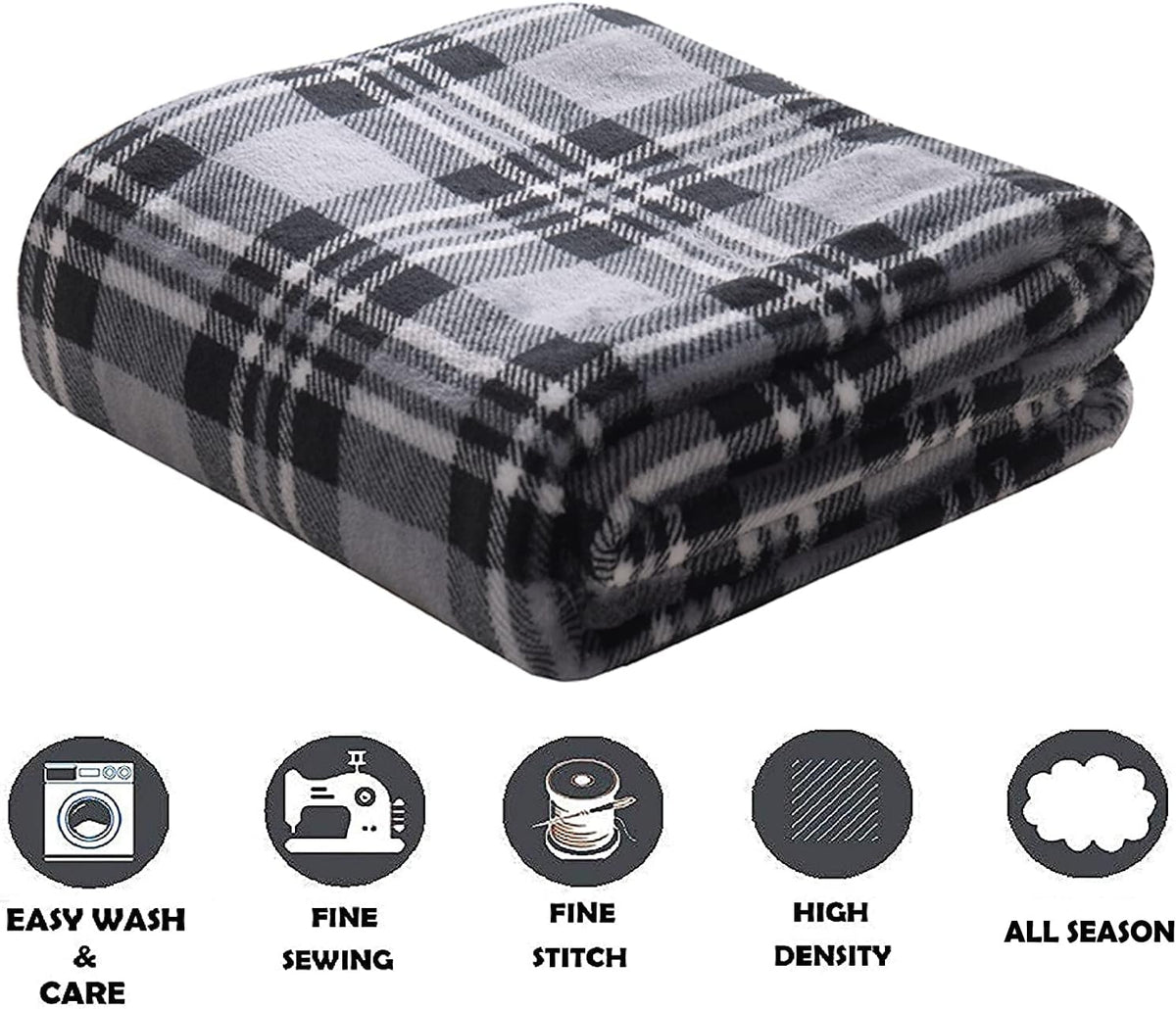Elegant Comfort Luxury Velvet Super Soft Christmas Prints Fleece Blanket-Holiday Theme Home Décor Fuzzy Warm and Cozy Throws for Winter Bedding, Couch and Gift, 50 x 60 inch, Burgundy Reindeer