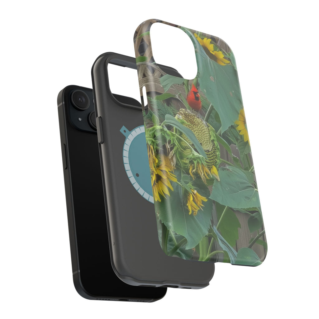 Sunflower Garden Magnetic Impact Phone Case — Protective Floral iPhone Cover