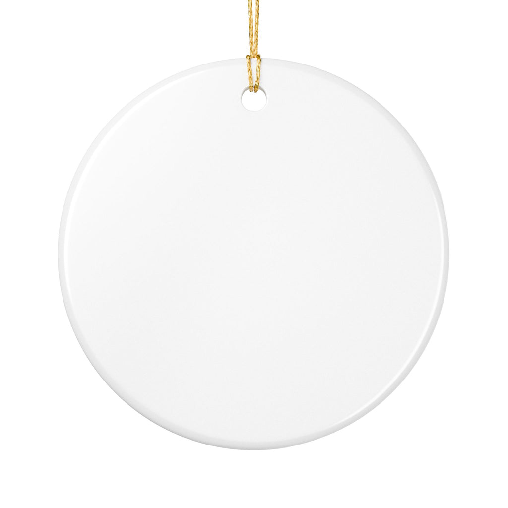 Merry Christmas Ceramic Ornament — "Jesus Is the Reason" Holiday Decoration